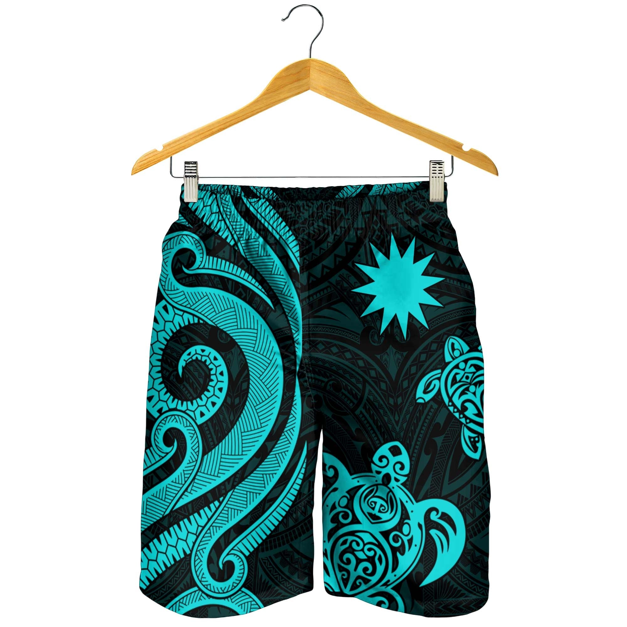 Nauru Men's Short - Turquoise Tentacle Turtle - Vibe Hoodie Shop