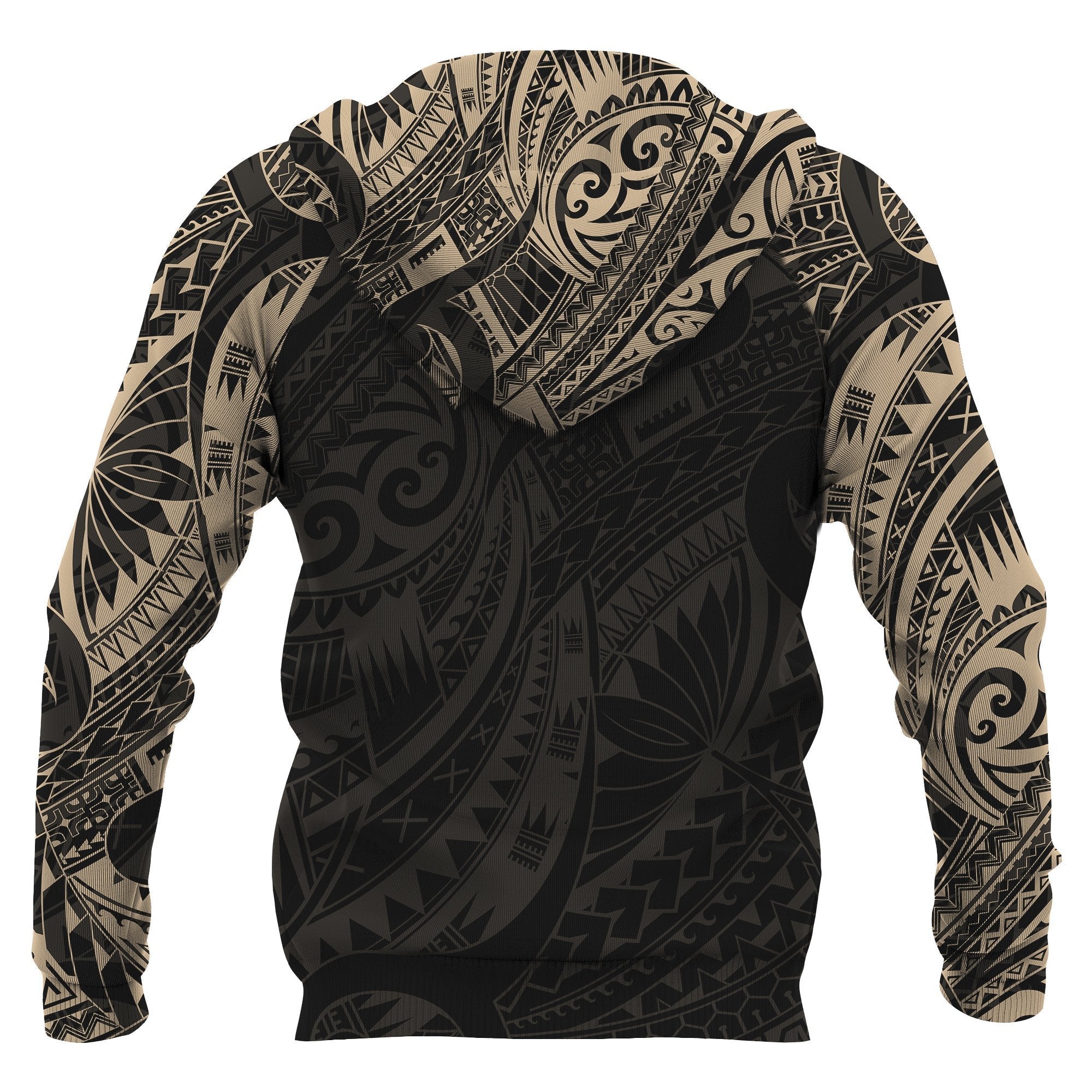 Maori Tattoo Hoodie, New Zealand Turtle Tattoo Pullover Hoodie - Vibe Hoodie Shop