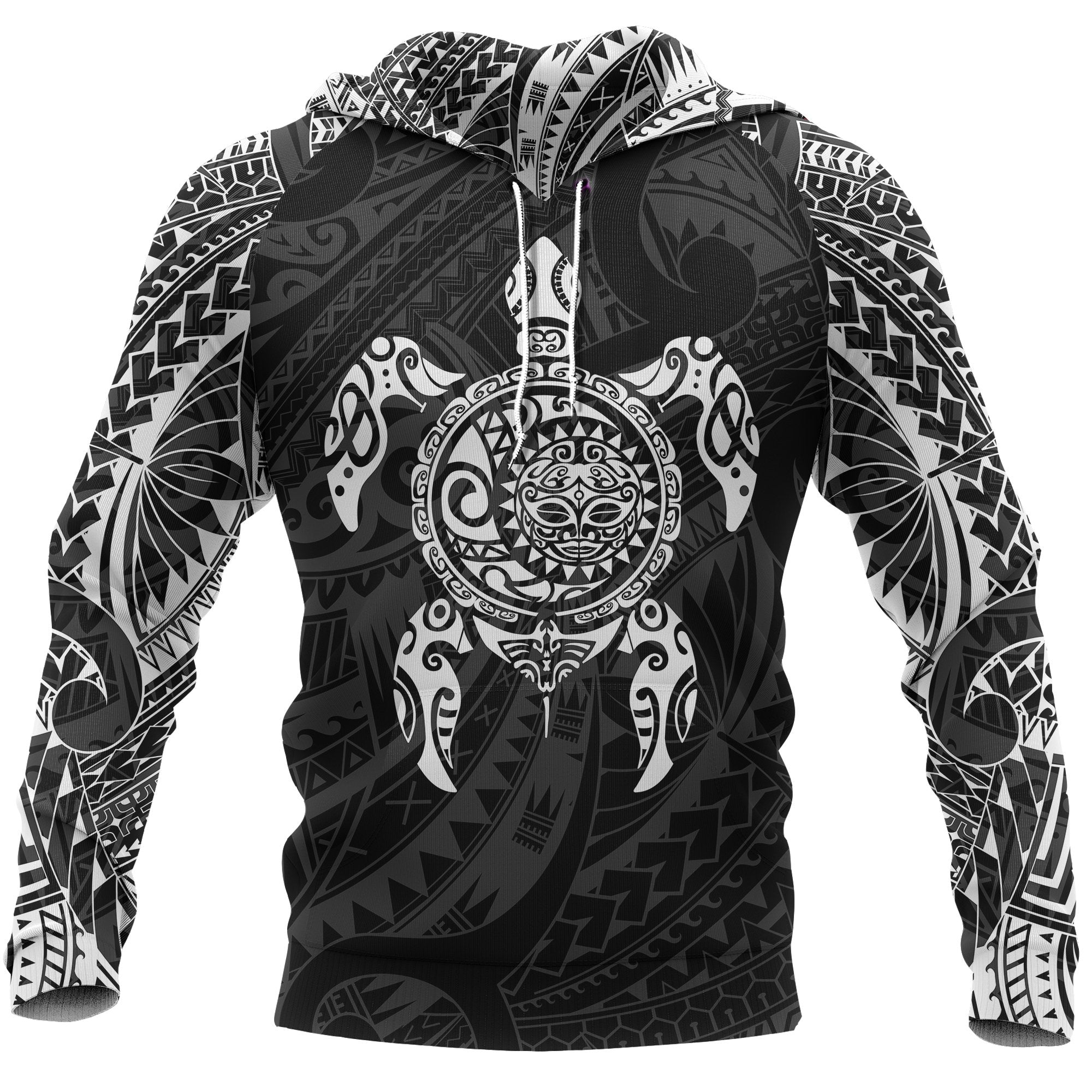 New Zealand Hoodie, Maori Turtle Tattoo Pullover Hoodie - Vibe Hoodie Shop