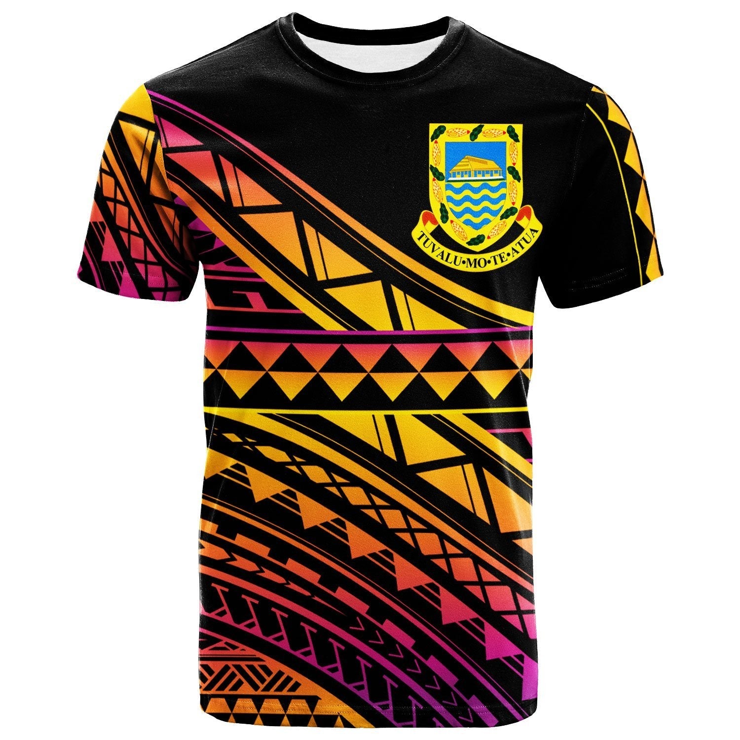 Tuvalu Custom Personalised T shirt - Special Polynesian Ornaments - Vibe Hoodie Shop