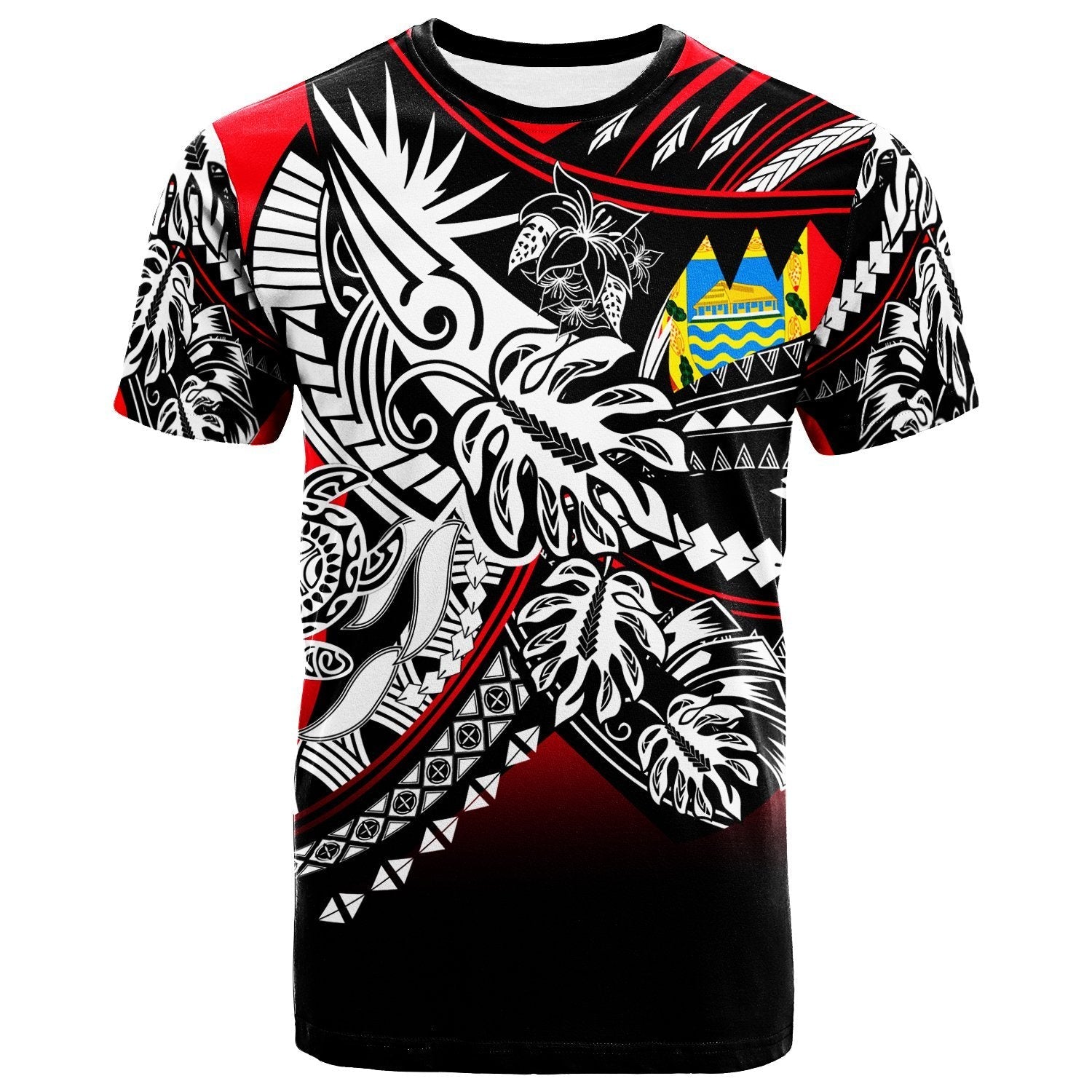 Tuvalu T shirt - Tribal Jungle Pattern - Vibe Hoodie Shop