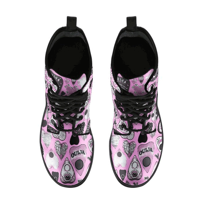 celticone-womens-leather-boot-pink-pagan-ouija-mystifying-hearts