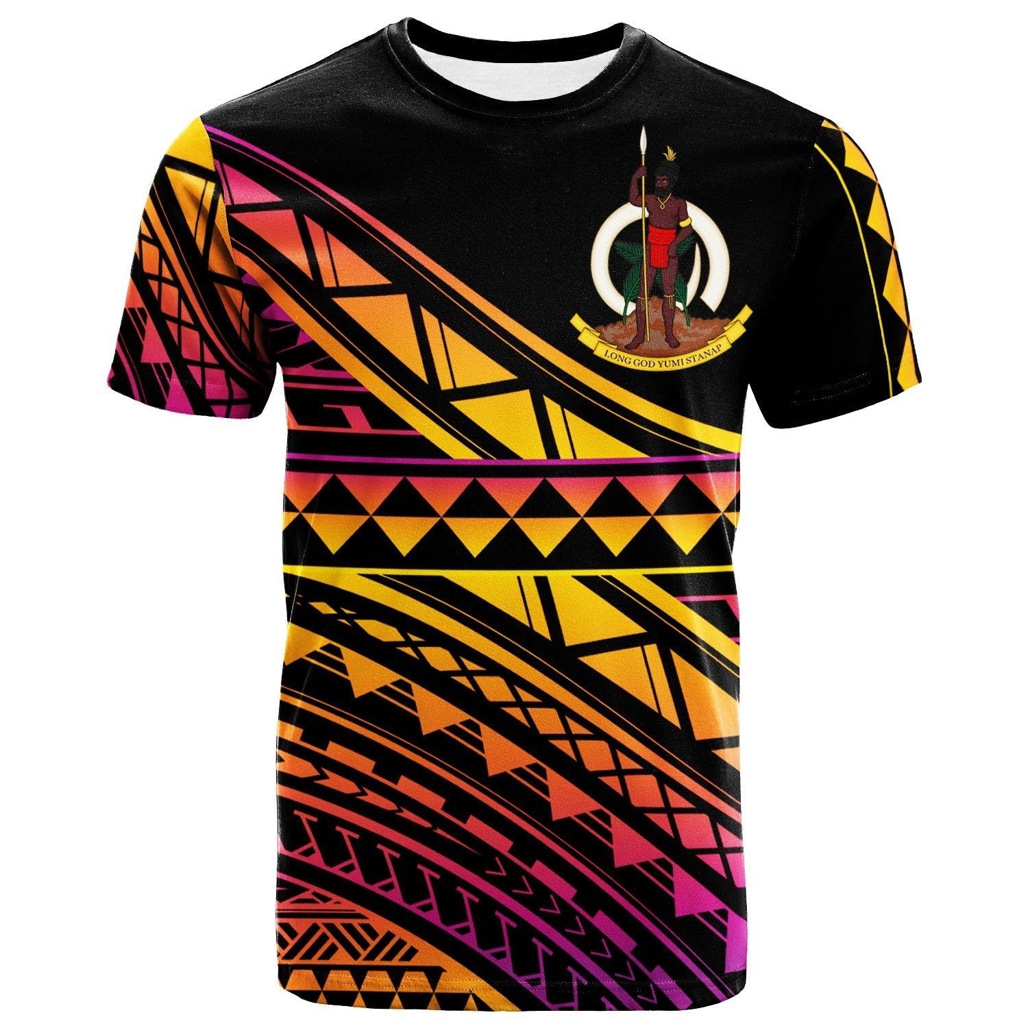 Vanuatu Custom Personalised T shirt - Special Polynesian Ornaments - Vibe Hoodie Shop