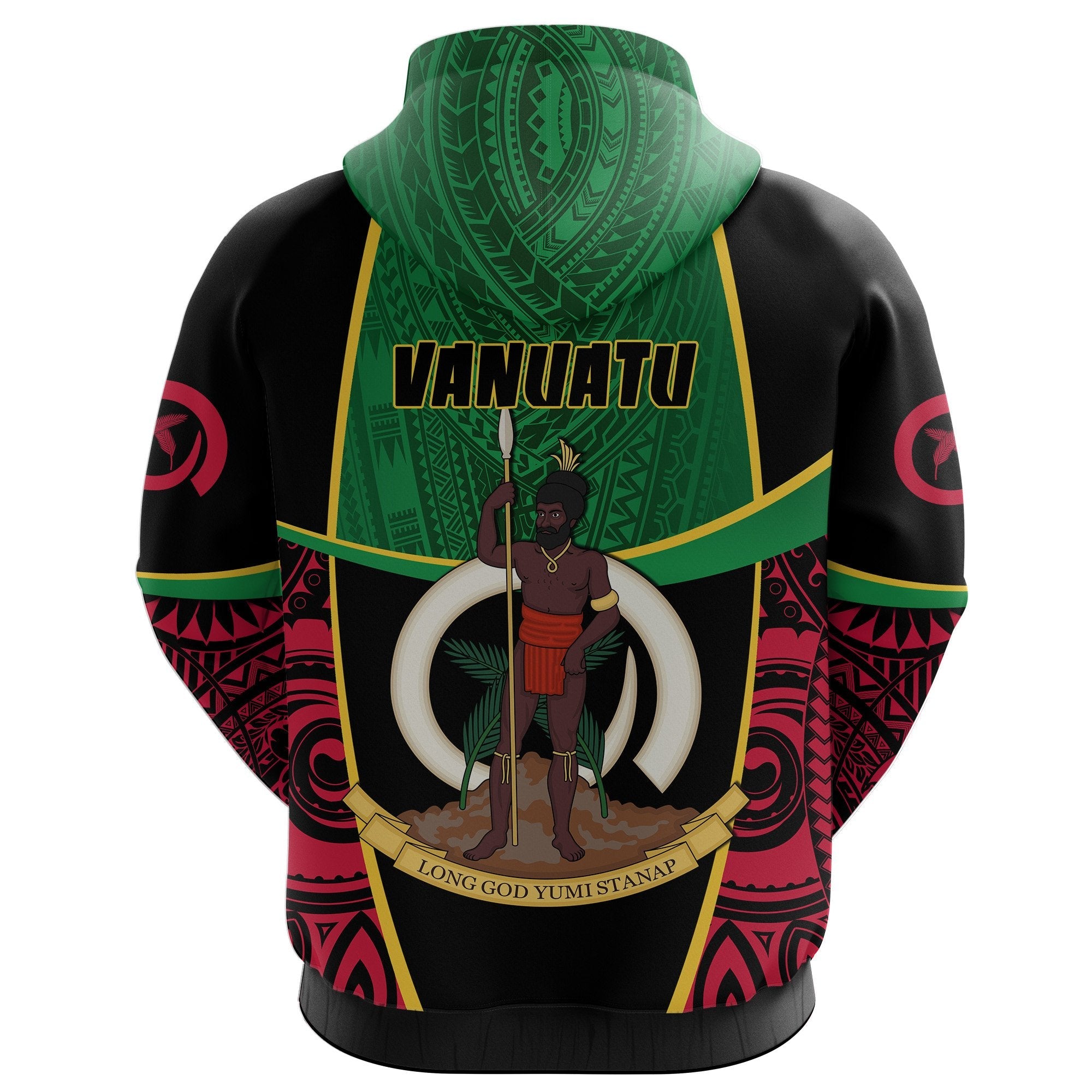 (Custom Personalised) Vanuatu Rugby Hoodie Unique Vibes - Vibe Hoodie Shop