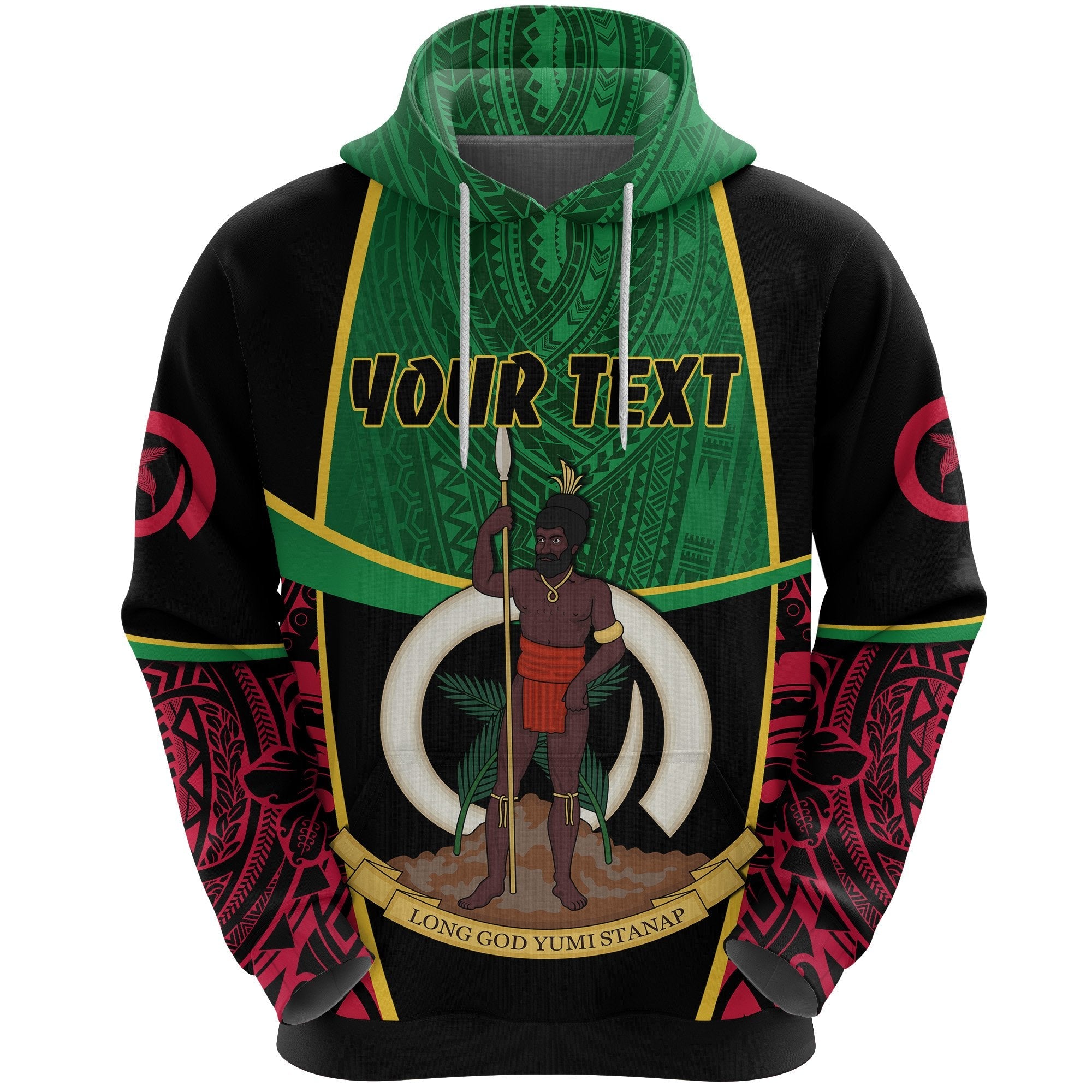 (Custom Personalised) Vanuatu Rugby Hoodie Unique Vibes - Vibe Hoodie Shop