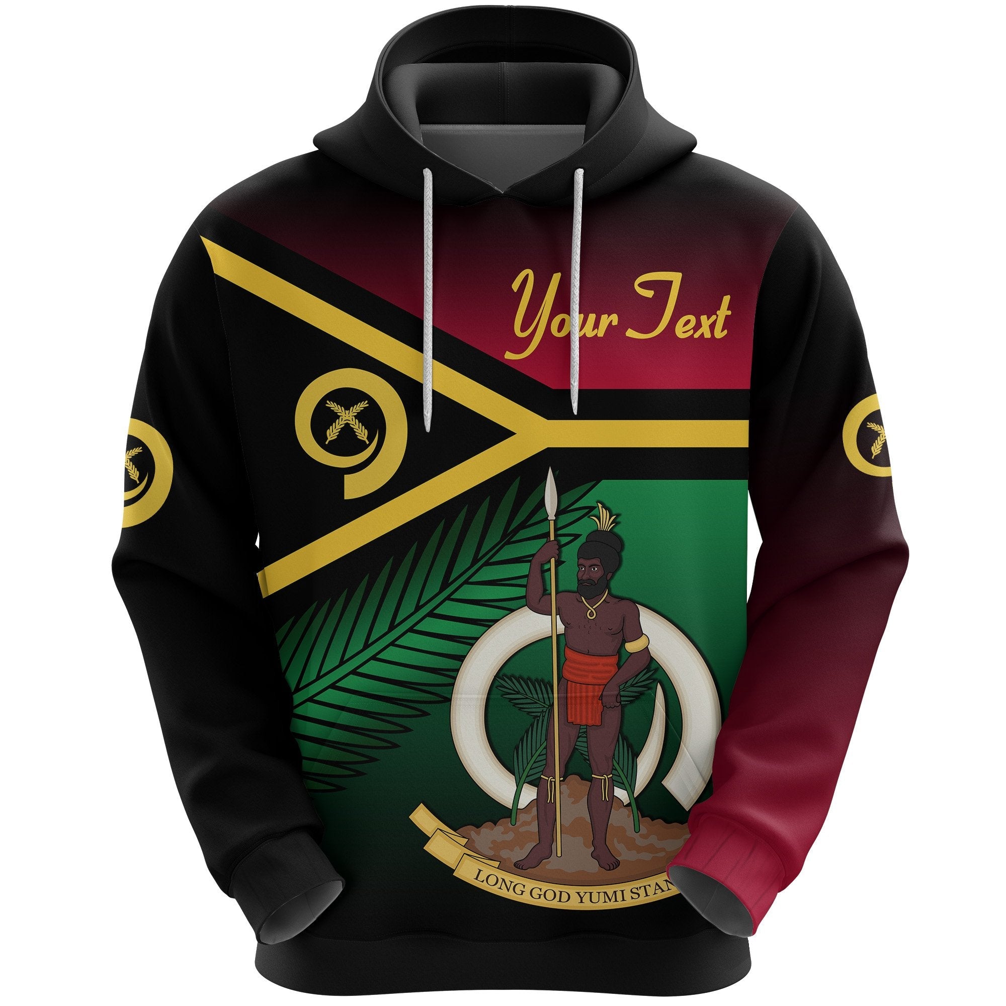 (Custom Personalised) Vanuatu Rugby Hoodie Proud Vibes - Vibe Hoodie Shop