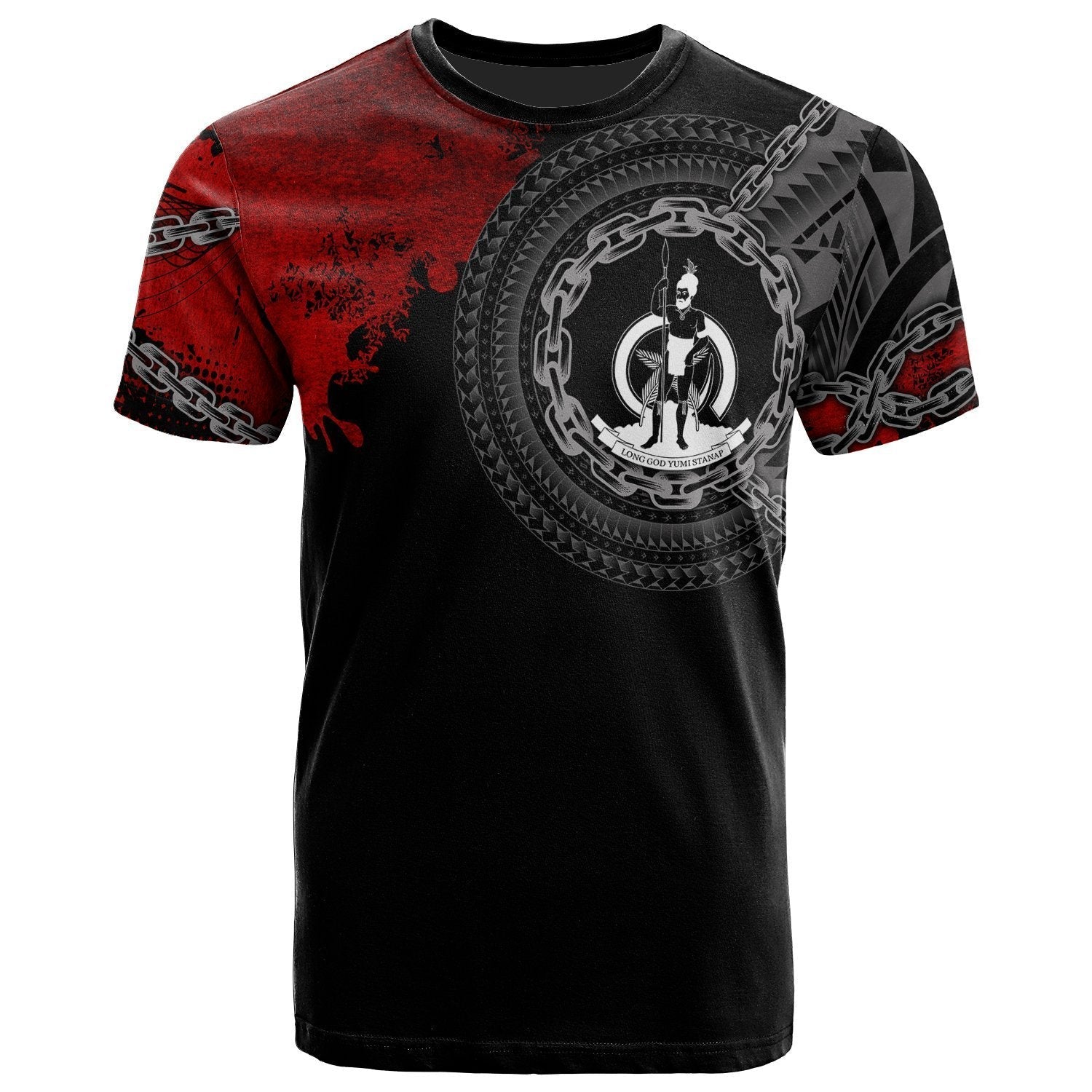 Vanuatu Polynesian T shirt - Polynesian Chain Style - Vibe Hoodie Shop