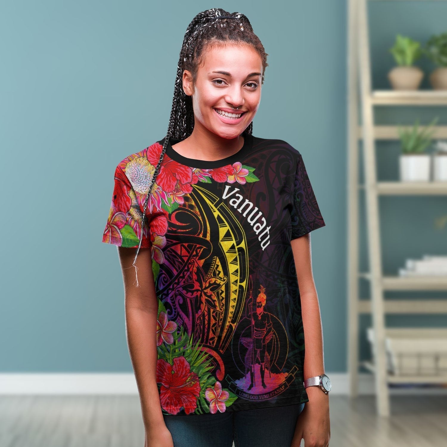 Vanuatu T shirt - Tropical Hippie Style - Vibe Hoodie Shop