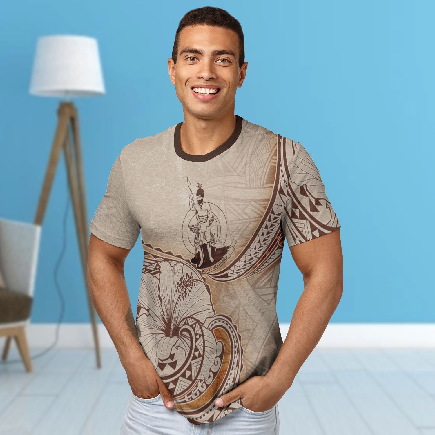Vanuatu T shirt - Hibiscus Flowers Vintage Style - Vibe Hoodie Shop