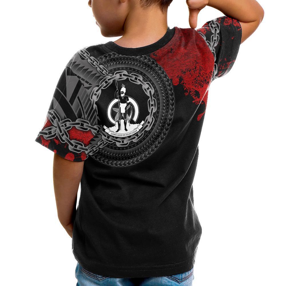 Vanuatu Polynesian Personalised T shirt - Polynesian Chain Style - Vibe Hoodie Shop