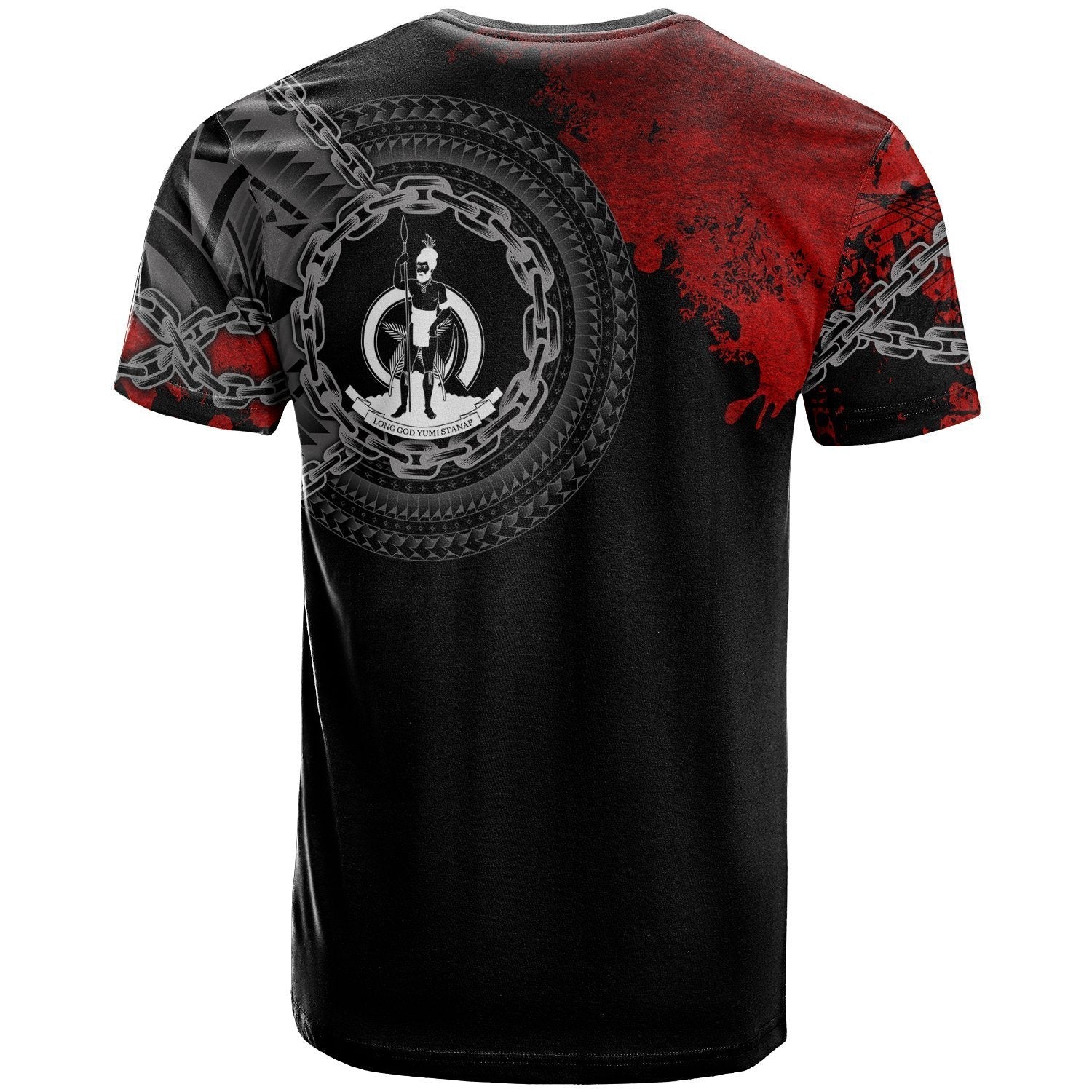 Vanuatu Polynesian Personalised T shirt - Polynesian Chain Style - Vibe Hoodie Shop