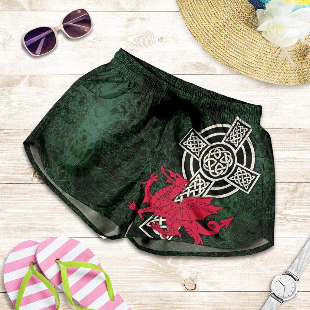 wales-celtic-womens-shorts-celtic-cross-cymru-skew-style