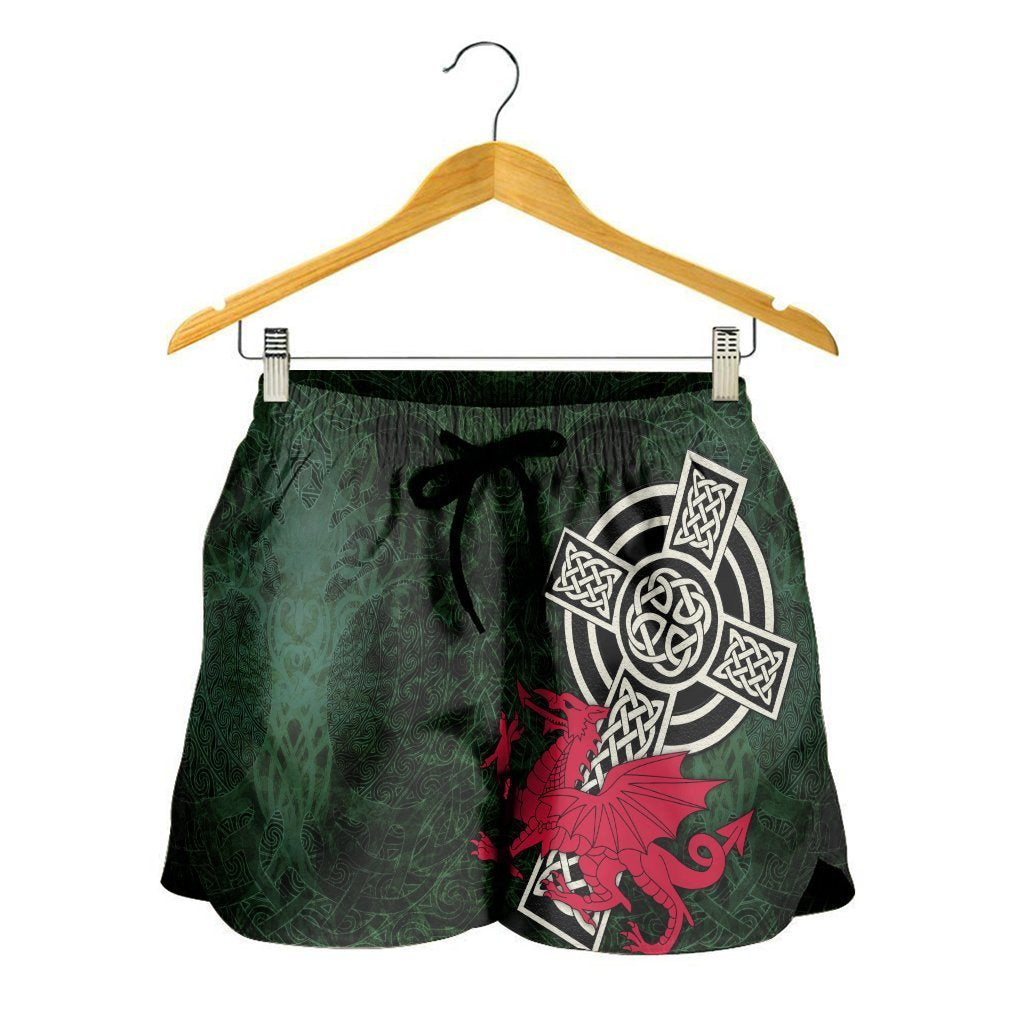 wales-celtic-womens-shorts-celtic-cross-cymru-skew-style
