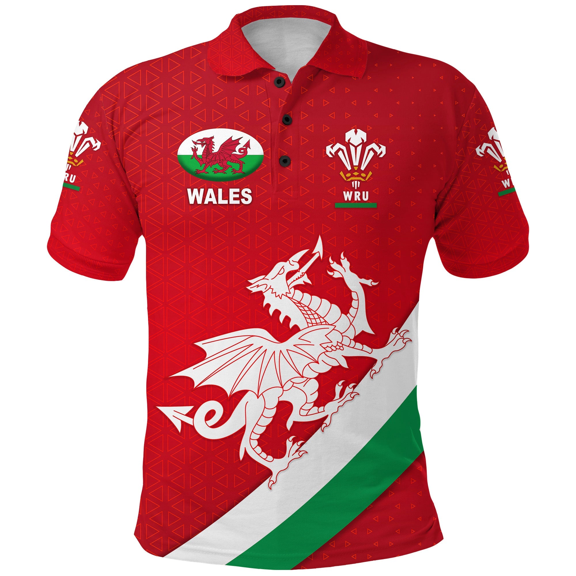 Wales Rugby Polo Shirt Welsh Cymru Vibes - Vibe Hoodie Shop