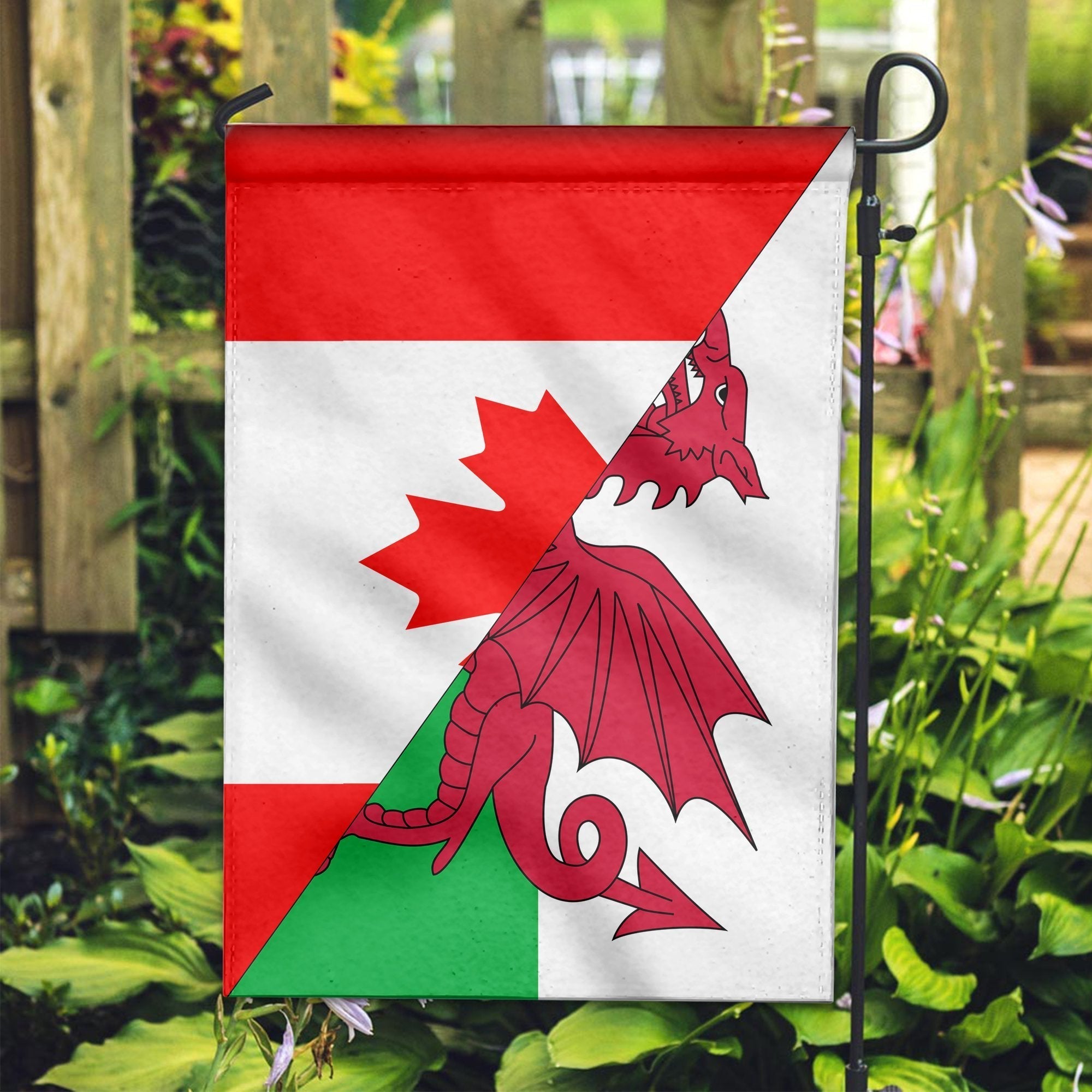 Canada Flag With Wales Flag - Vibe Hoodie Shop