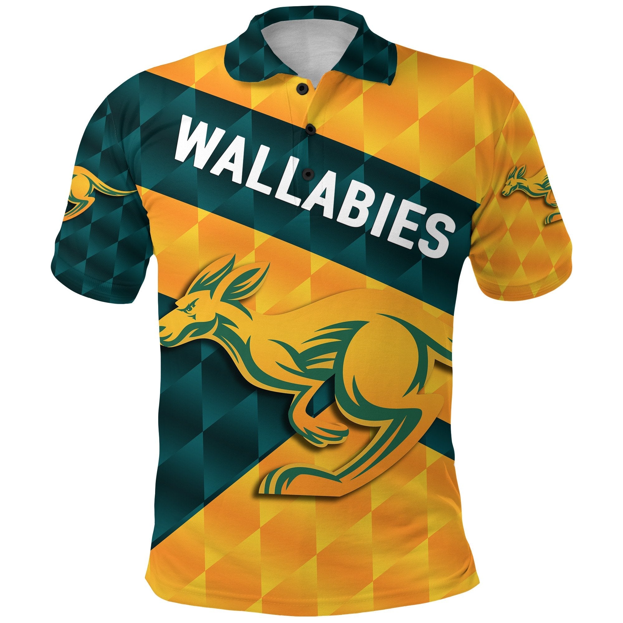 Wallabies Polo Shirt Sporty Style - Vibe Hoodie Shop