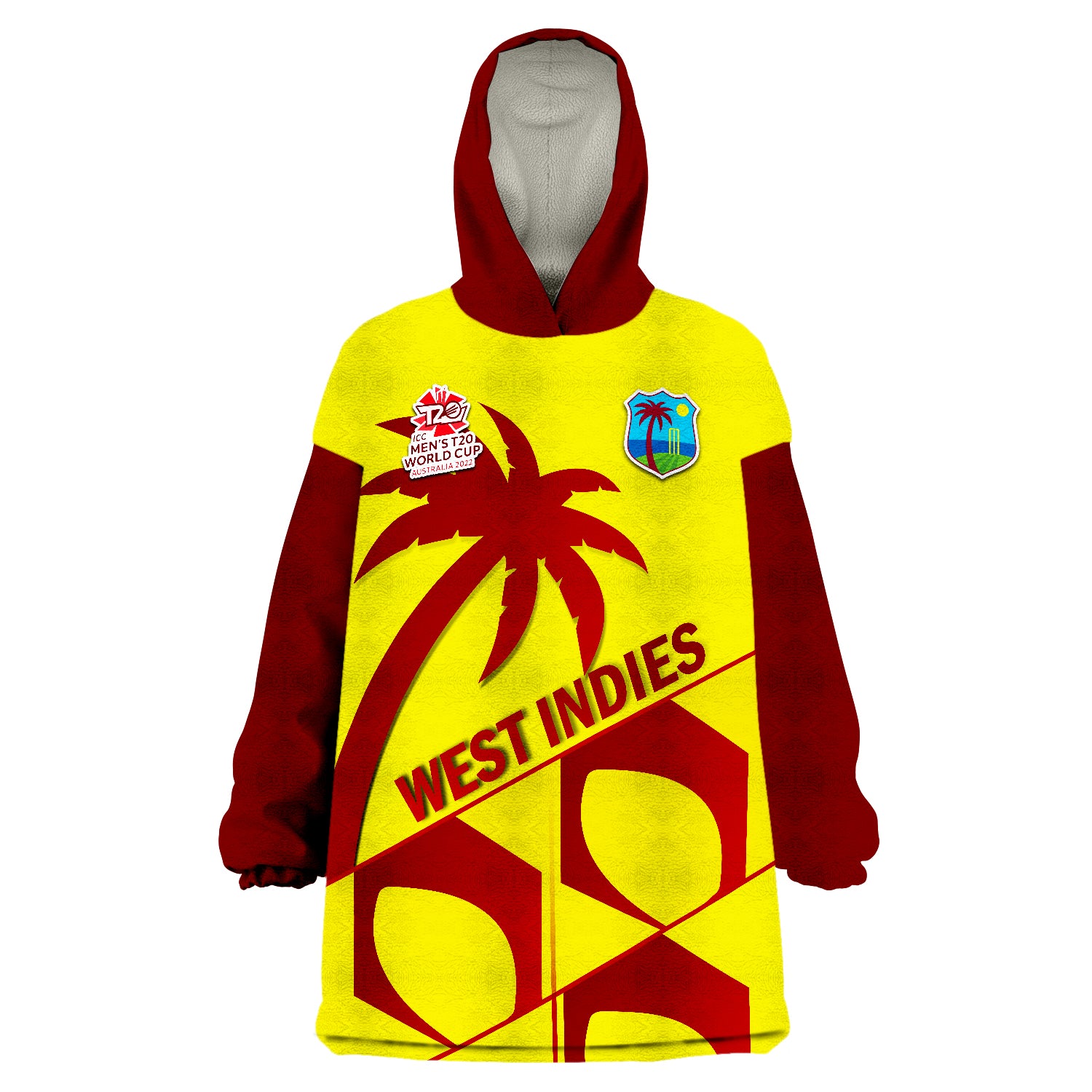 West Indies Windies Cricket Men's T20 World Cup Wearable Blanket Hoodie - Vibe Hoodie Shop