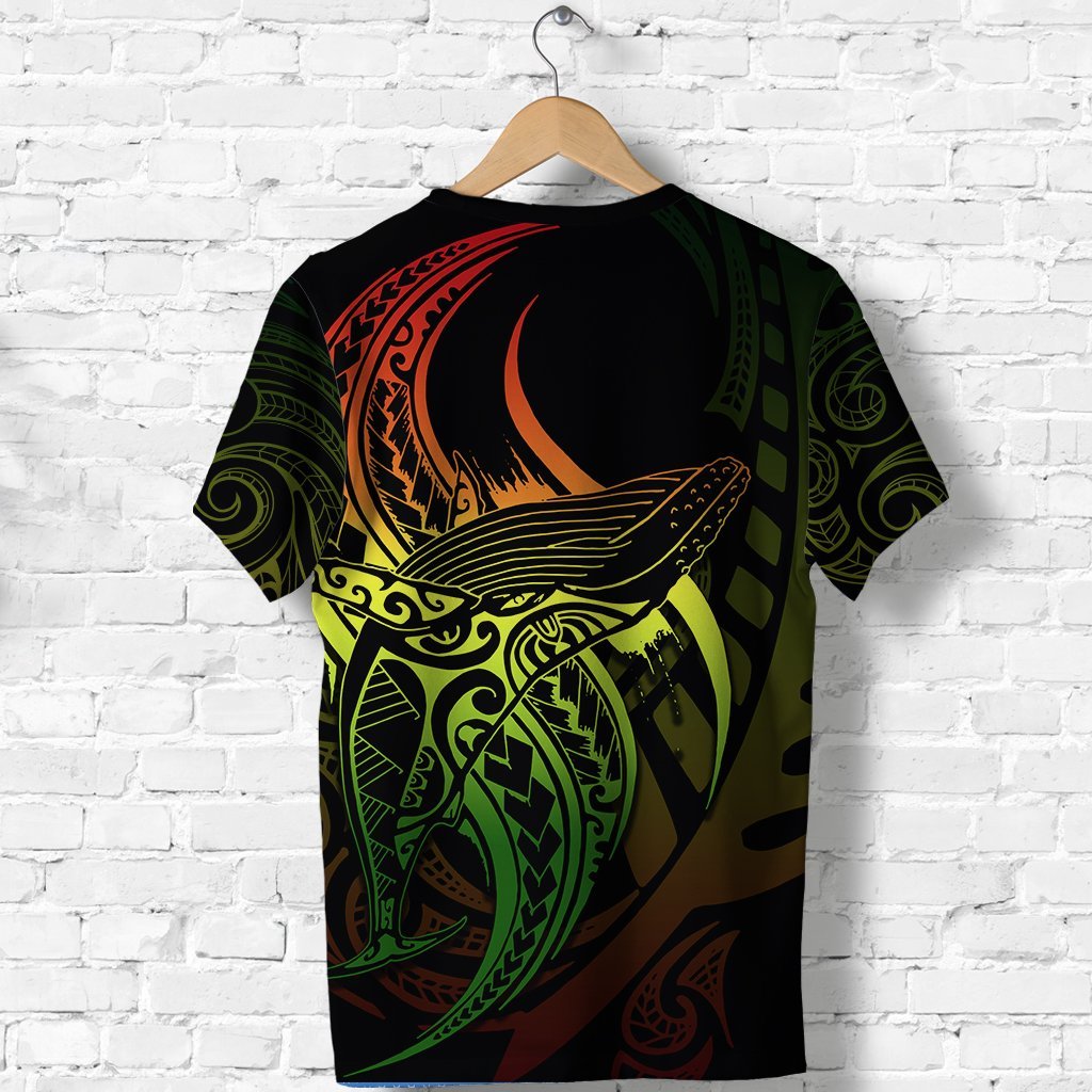 New Zealand Shirt, Maori Humpback Whales Polynesian Tattoo T shirt - Vibe Hoodie Shop