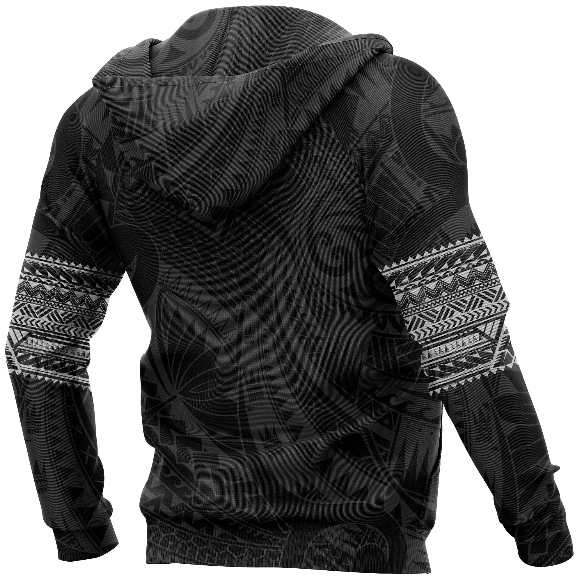 Maori Hoodie, New Zealand Aotearoa Tattoo All Over Print Hoodie - Vibe Hoodie Shop