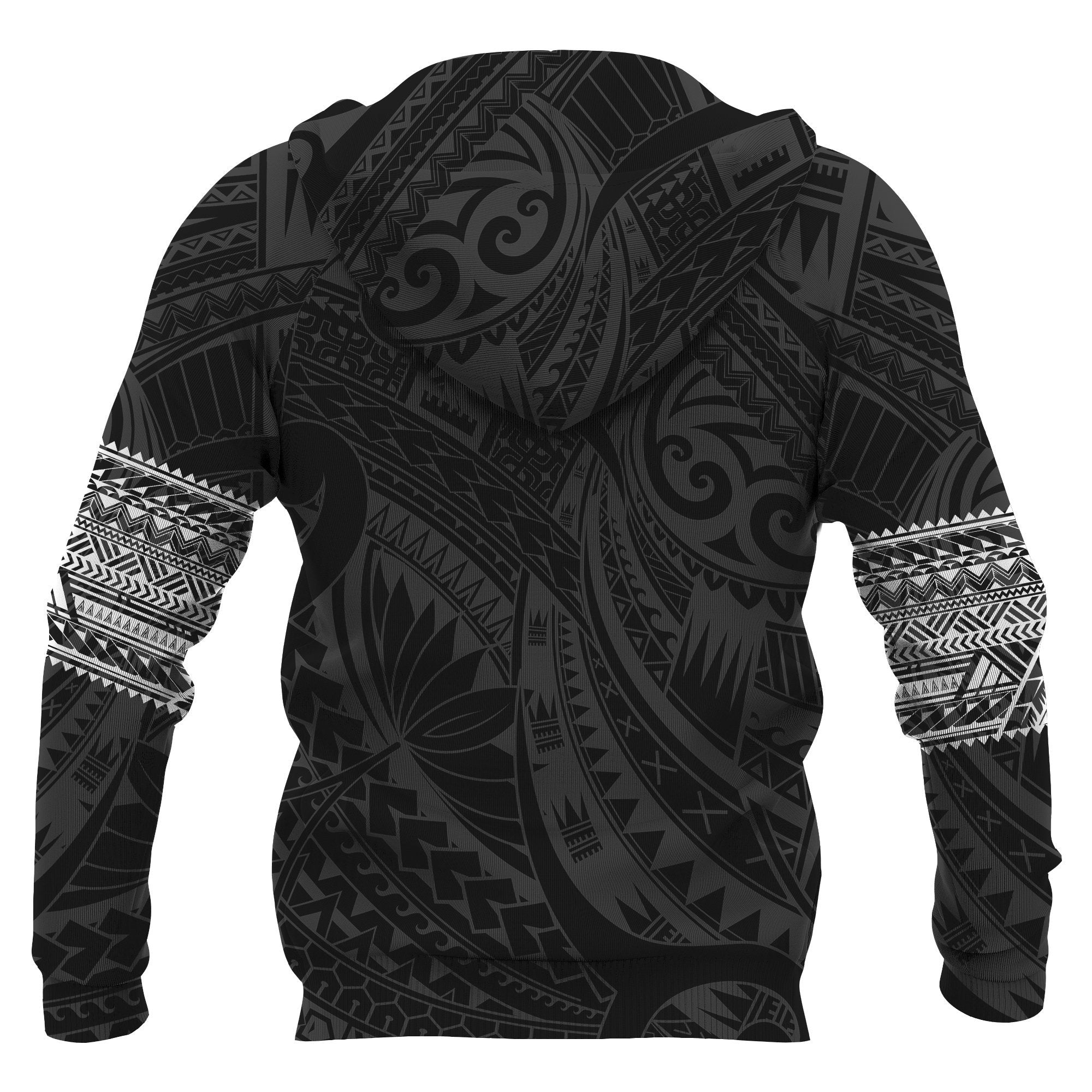 Maori Hoodie, New Zealand Aotearoa Tattoo All Over Print Hoodie - Vibe Hoodie Shop