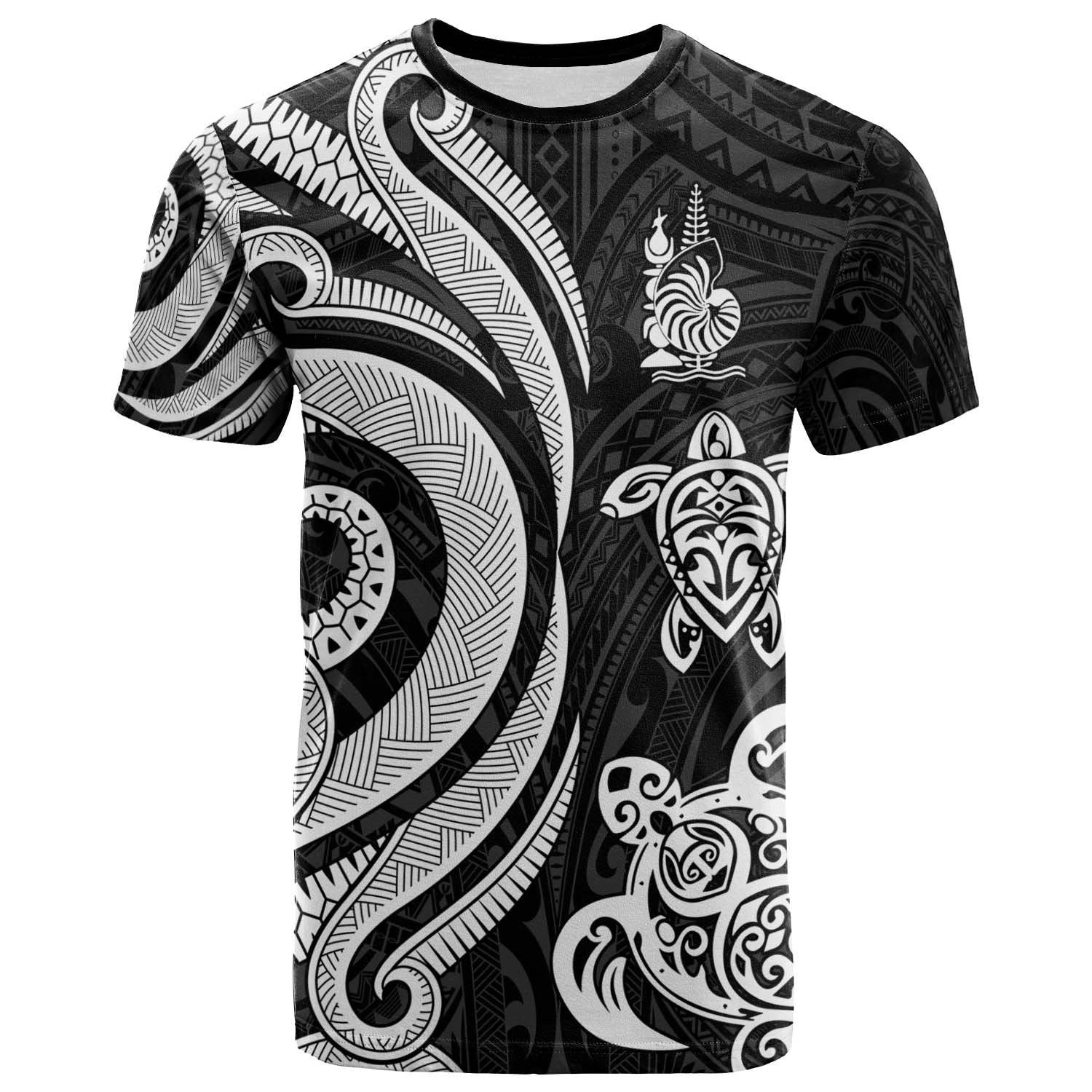 New Caledonia T shirt - White Tentacle Turtle - Vibe Hoodie Shop