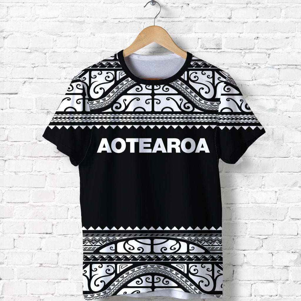 New Zealand Maori Shirt, Aotearoa Silver Fern T shirt - White - Vibe Hoodie Shop