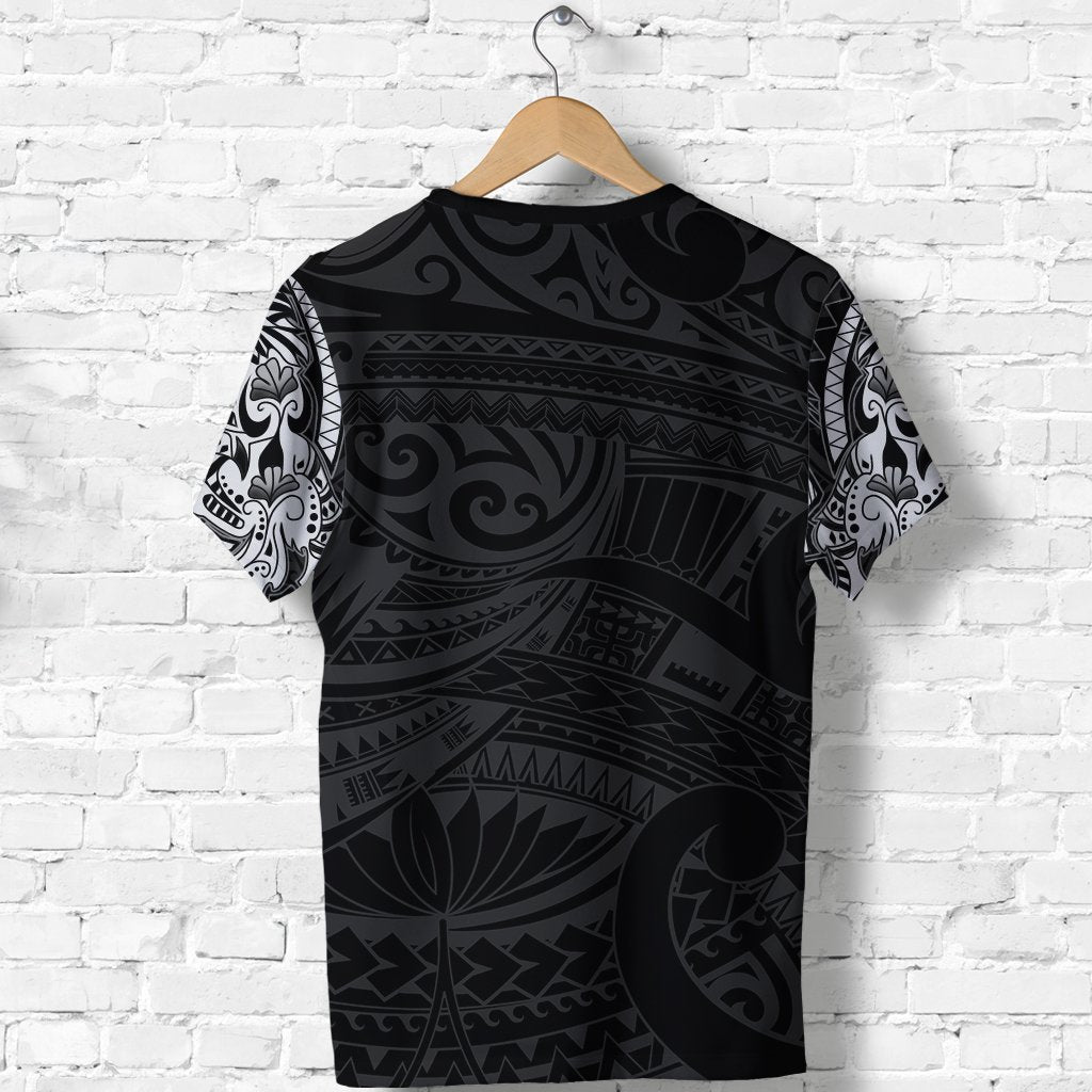 New Zealand Shirt, Maori Tattoo Wolf Dragon T shirt - White - Vibe Hoodie Shop