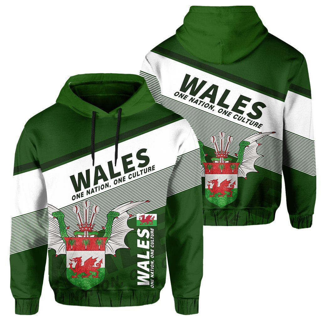 Wales Hoodie Flag Motto - Limited Style - Vibe Hoodie Shop