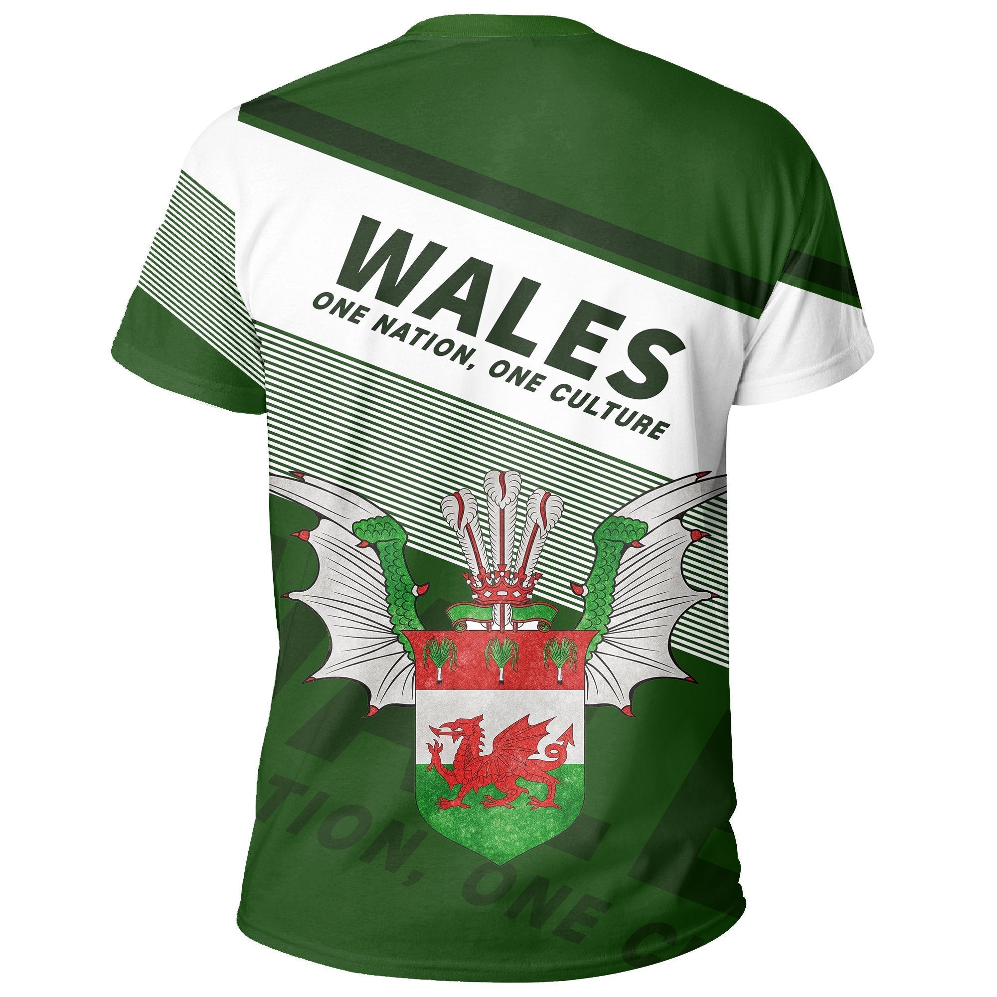 Wales T shirt Flag Motto Green - Limited Style - Vibe Hoodie Shop