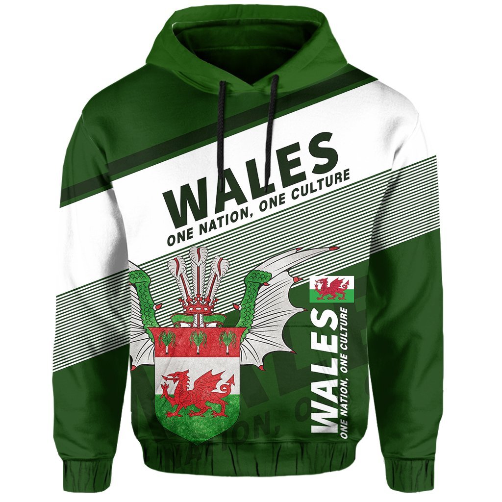 Wales Hoodie Flag Motto - Limited Style - Vibe Hoodie Shop