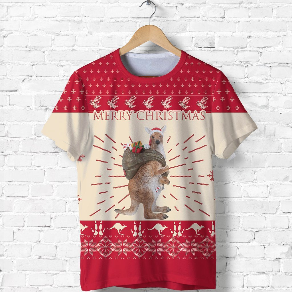 Christmas T shirt - Kangaroo T shirt - Unisex - Vibe Hoodie Shop