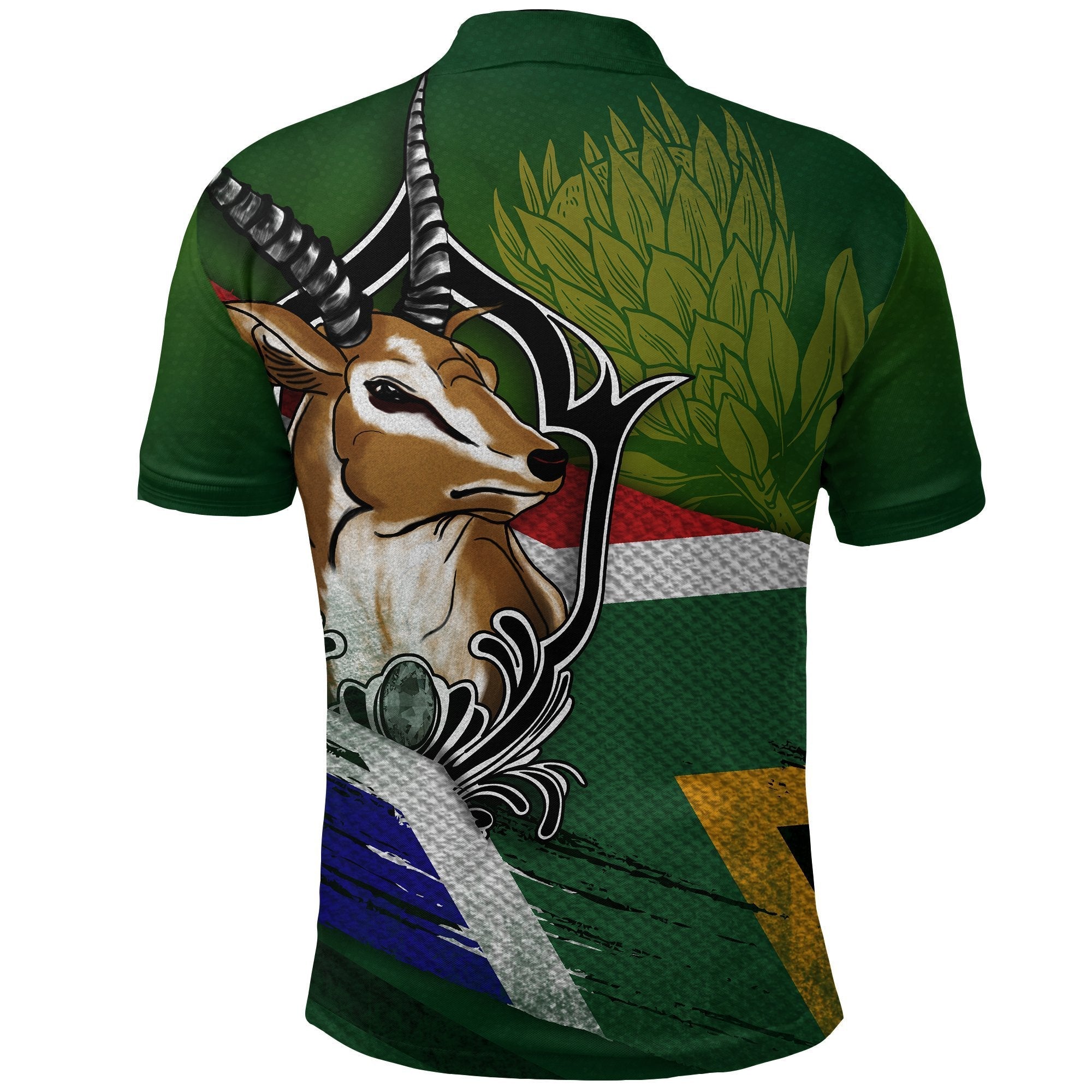 South Africa Polo Shirt Springboks - Vibe Hoodie Shop