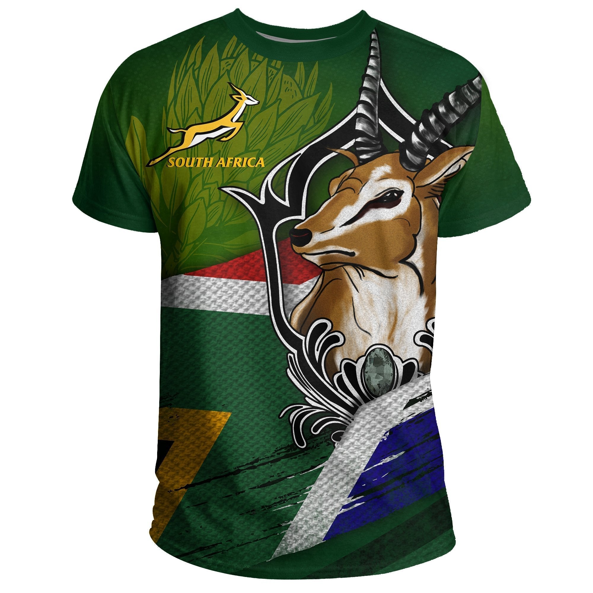 South Africa T shirt Springboks - Vibe Hoodie Shop