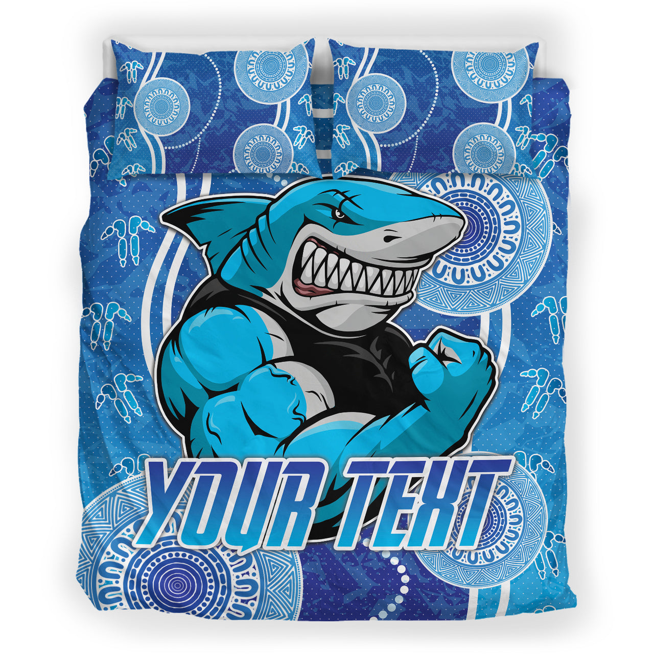 Sharks Rugby Bedding Set - Custom Sutherland Sharks Bedding Set RLT13 - Vibe Hoodie Shop