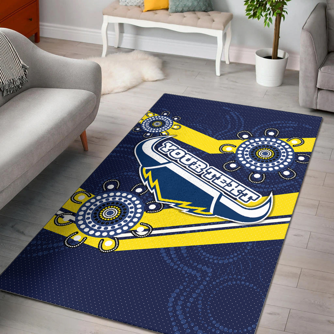 Cowboys Rugby Area Rug - Custom Aussie Cowboys Area Rug RLT13 - Vibe Hoodie Shop