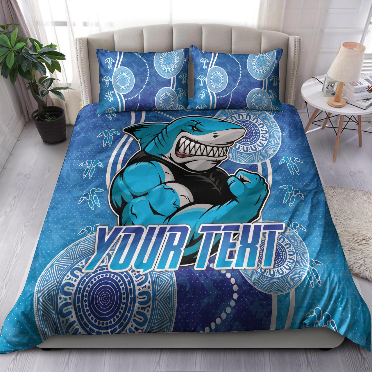 Sharks Rugby Bedding Set - Custom Sutherland Sharks Bedding Set RLT13 - Vibe Hoodie Shop