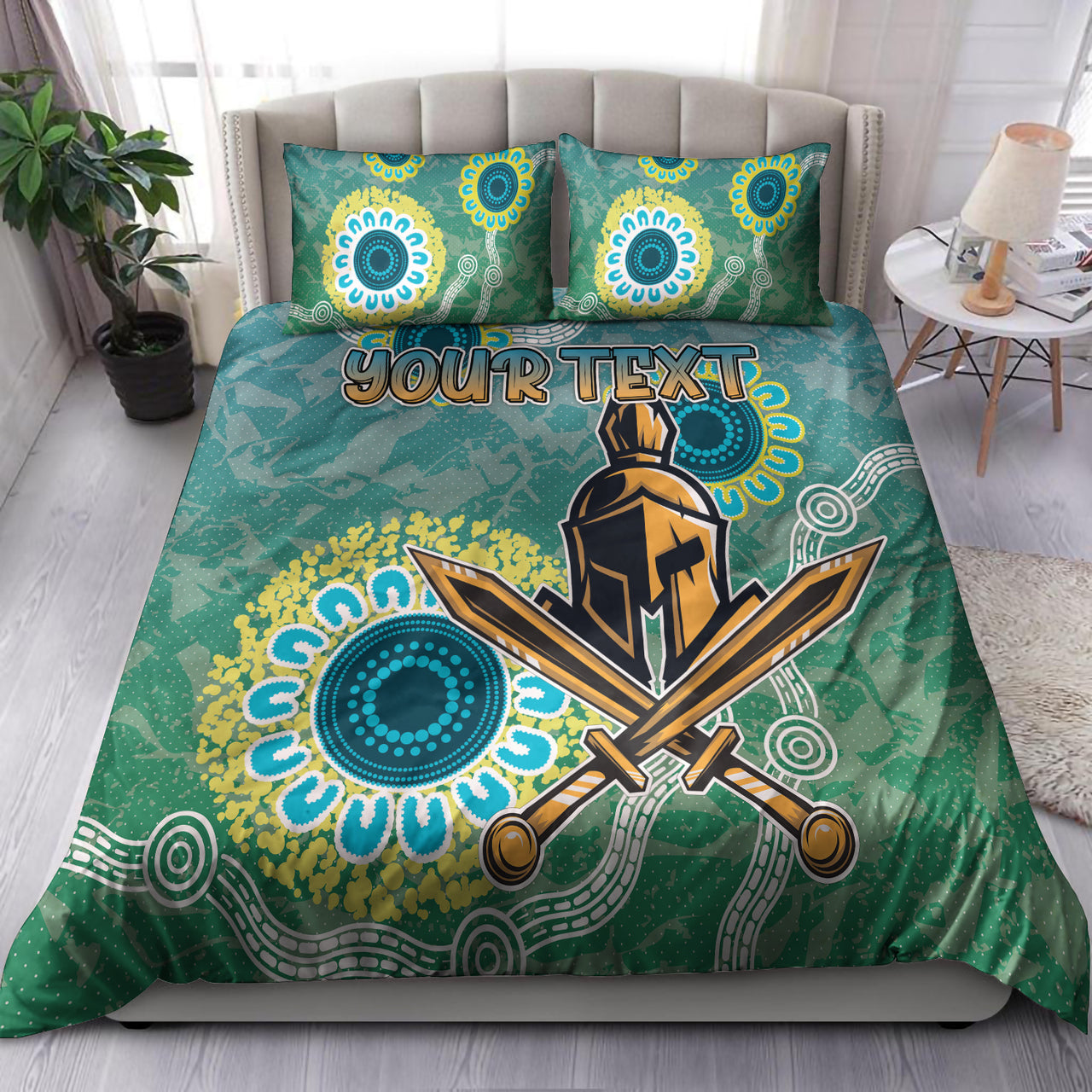 Titans Rugby Bedding Set - Custom Super Titans Bedding Set RLT13 - Vibe Hoodie Shop