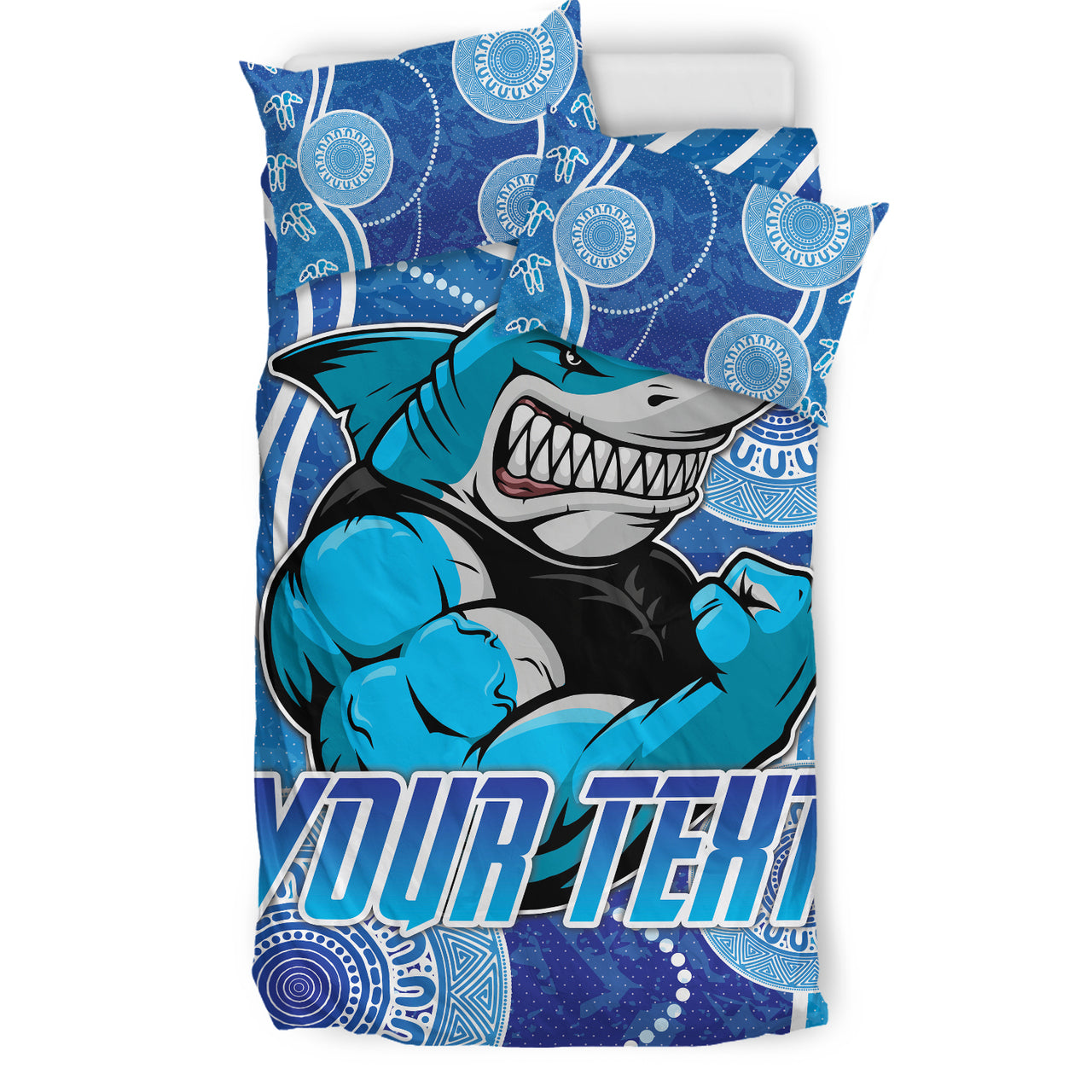 Sharks Rugby Bedding Set - Custom Sutherland Sharks Bedding Set RLT13 - Vibe Hoodie Shop