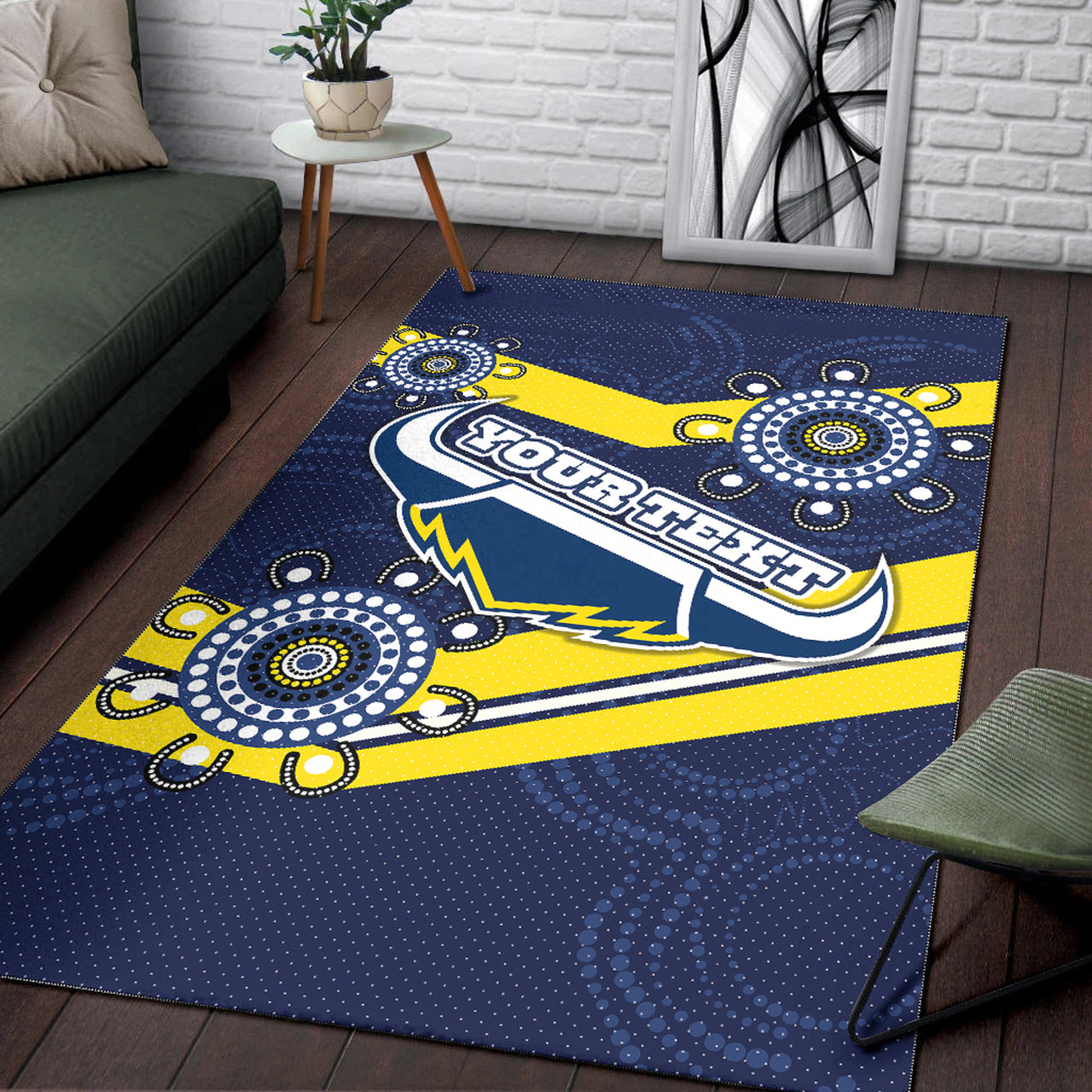 Cowboys Rugby Area Rug - Custom Aussie Cowboys Area Rug RLT13 - Vibe Hoodie Shop