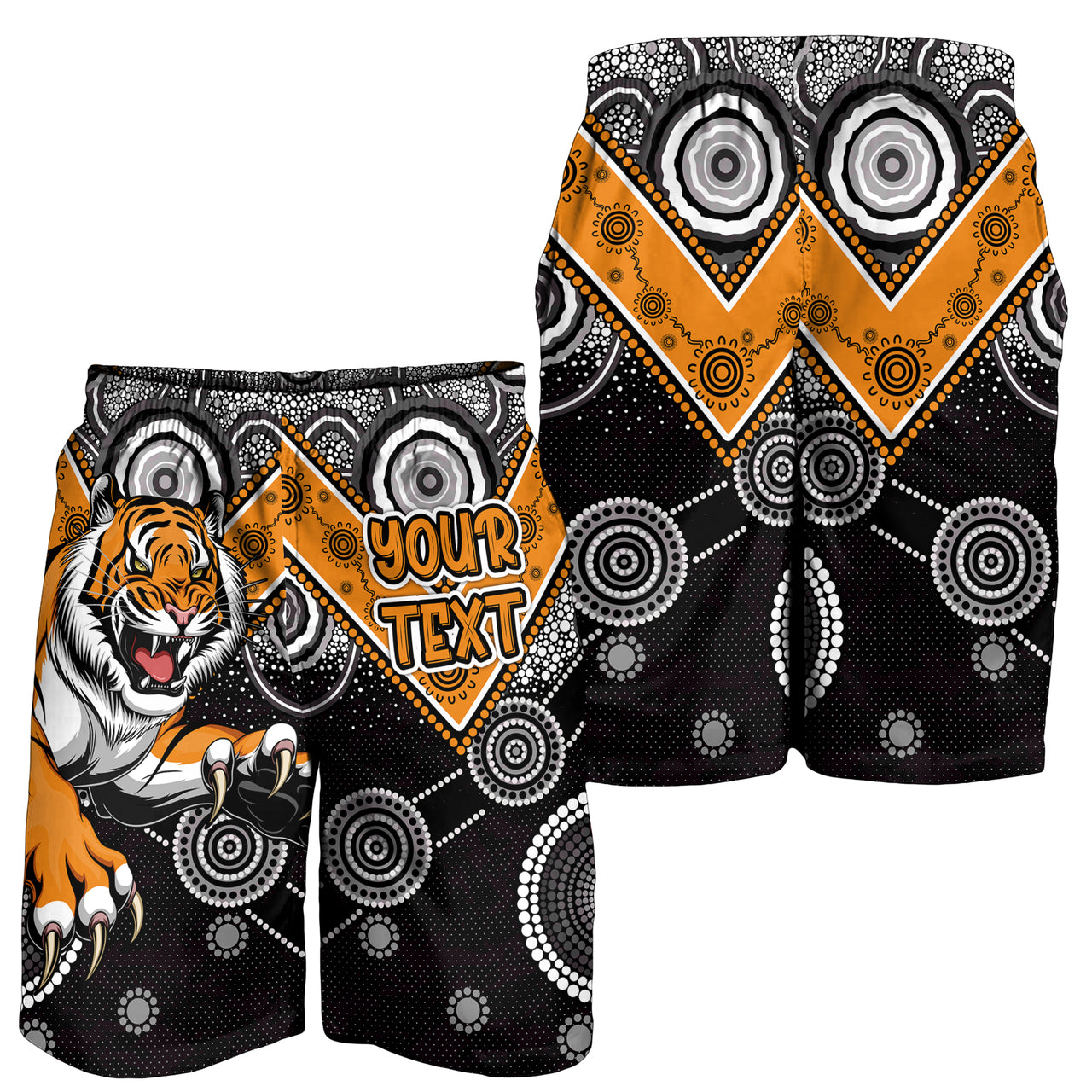 Tigers Rugby Men Shorts - Custom Super Tigers Men Shorts RLT13 - Vibe Hoodie Shop