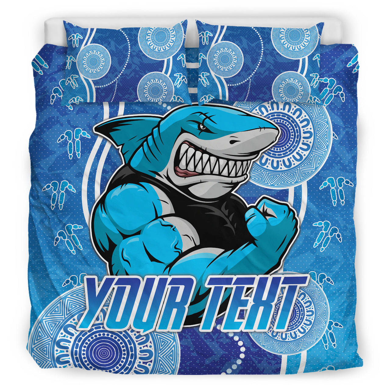 Sharks Rugby Bedding Set - Custom Sutherland Sharks Bedding Set RLT13 - Vibe Hoodie Shop