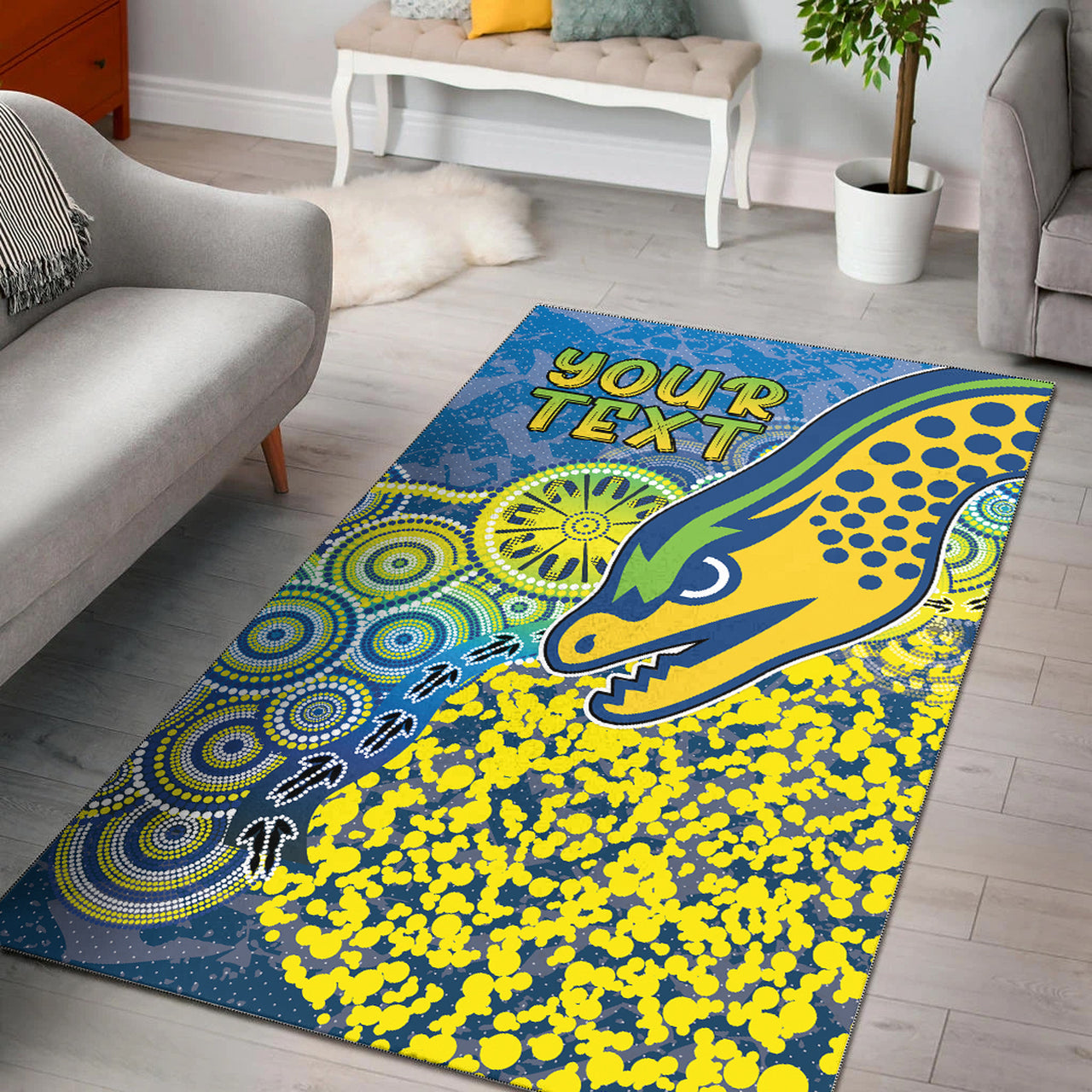 Eels Rugby Area Rug - Custom Super Eels Area Rug RLT13 - Vibe Hoodie Shop