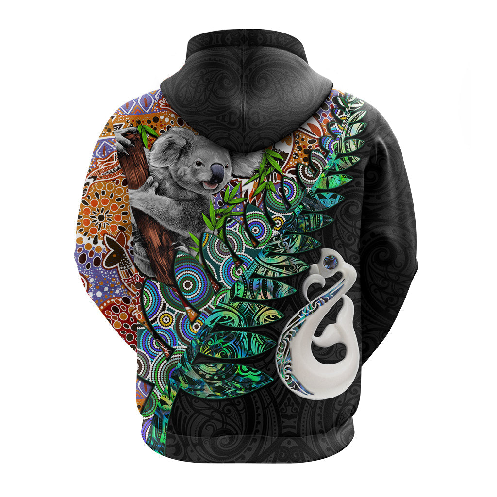 New Zealand Maori Manaia and Australian Aboriginal Koala Hoodie LT4 - Vibe Hoodie Shop