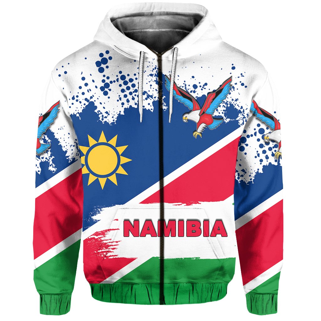 VibeHoodie Namibia Zip Hoodie Special Flag Style - Vibe Hoodie Shop