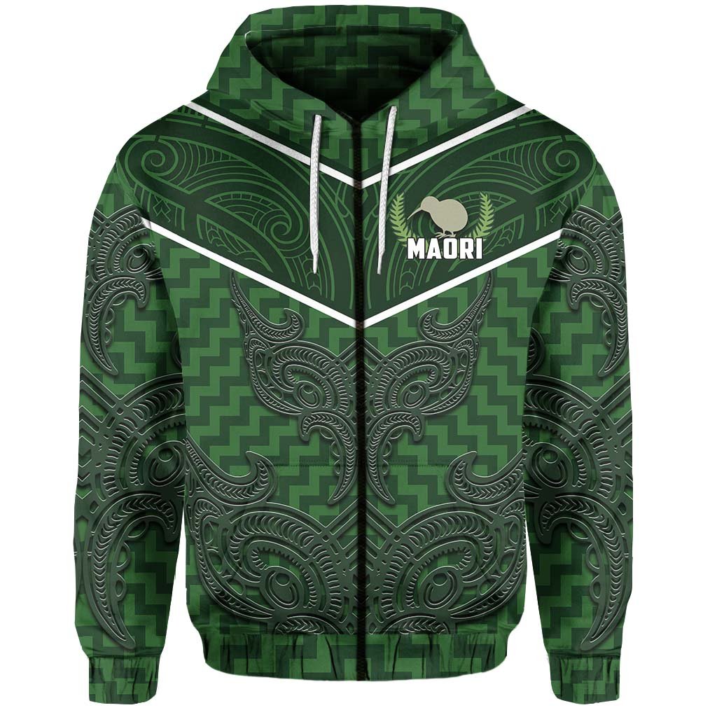 New Zealand M ori Rugby Zip Hoodie - Vibe Hoodie Shop