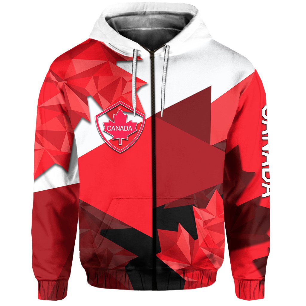 VibeHoodie Canada Zip Hoodie Maple Leaf - Vibe Hoodie Shop