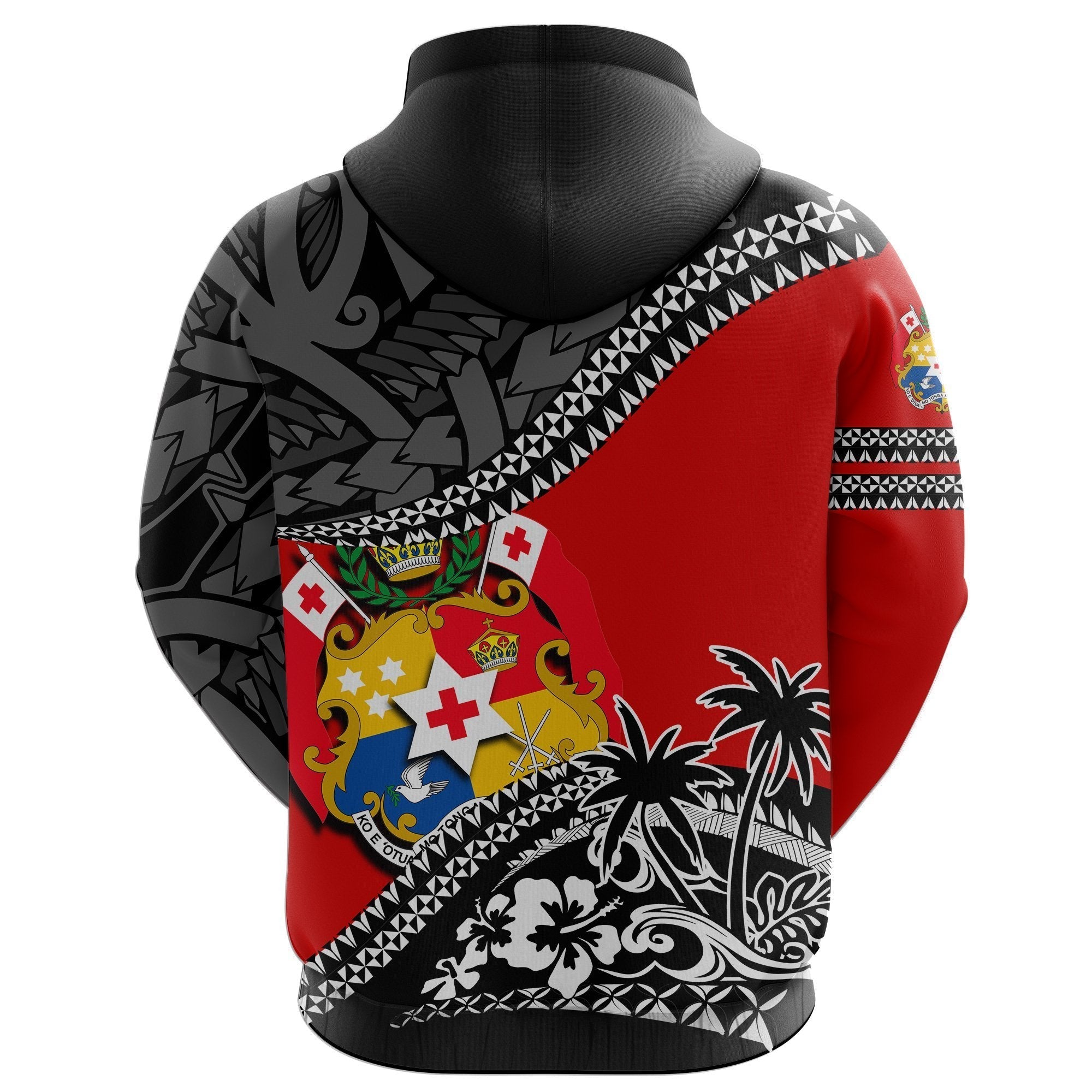 Zip Up Hoodie Tonga Polynesian Style Fall In The Wave - Vibe Hoodie Shop