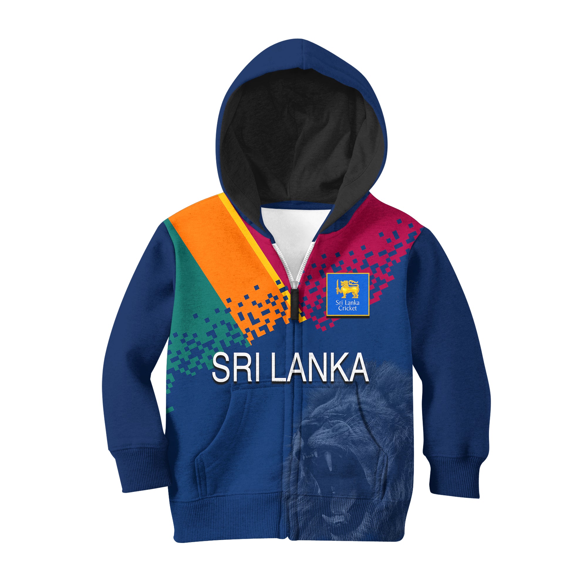 (Custom Personalised And Number) Sri Lanka Cricket Jersey Hoodie KID - Vibe Hoodie Shop