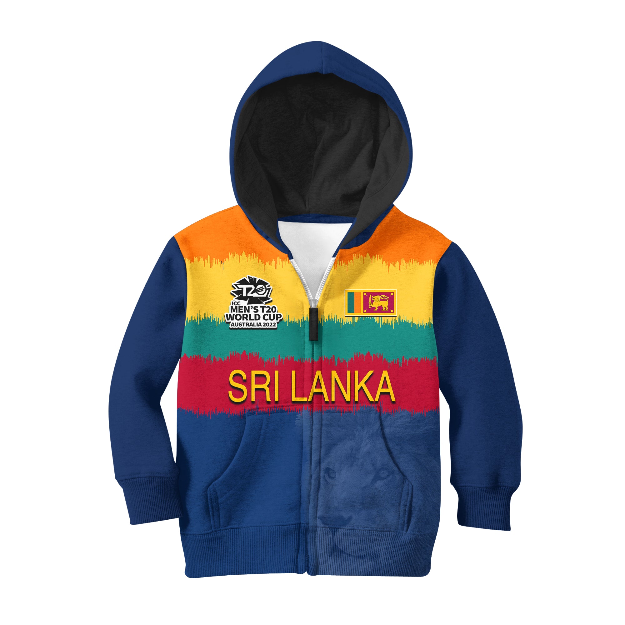 (Custom Personalised And Number) Sri Lanka Cricket Men's T20 World Cup Hoodie KID - Vibe Hoodie Shop