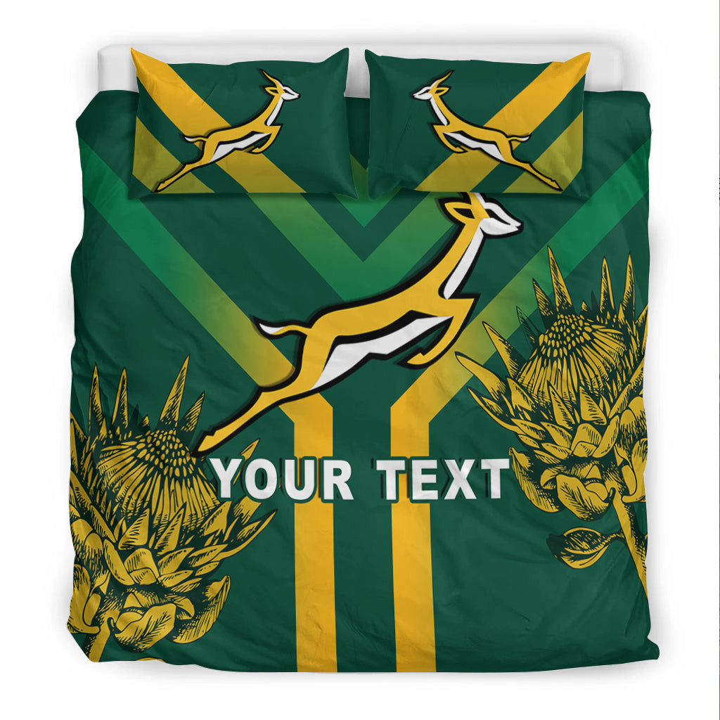 (Custom Personalised) South Africa Rugby 2021 Bedding Set Bokke Version Special - Vibe Hoodie Shop